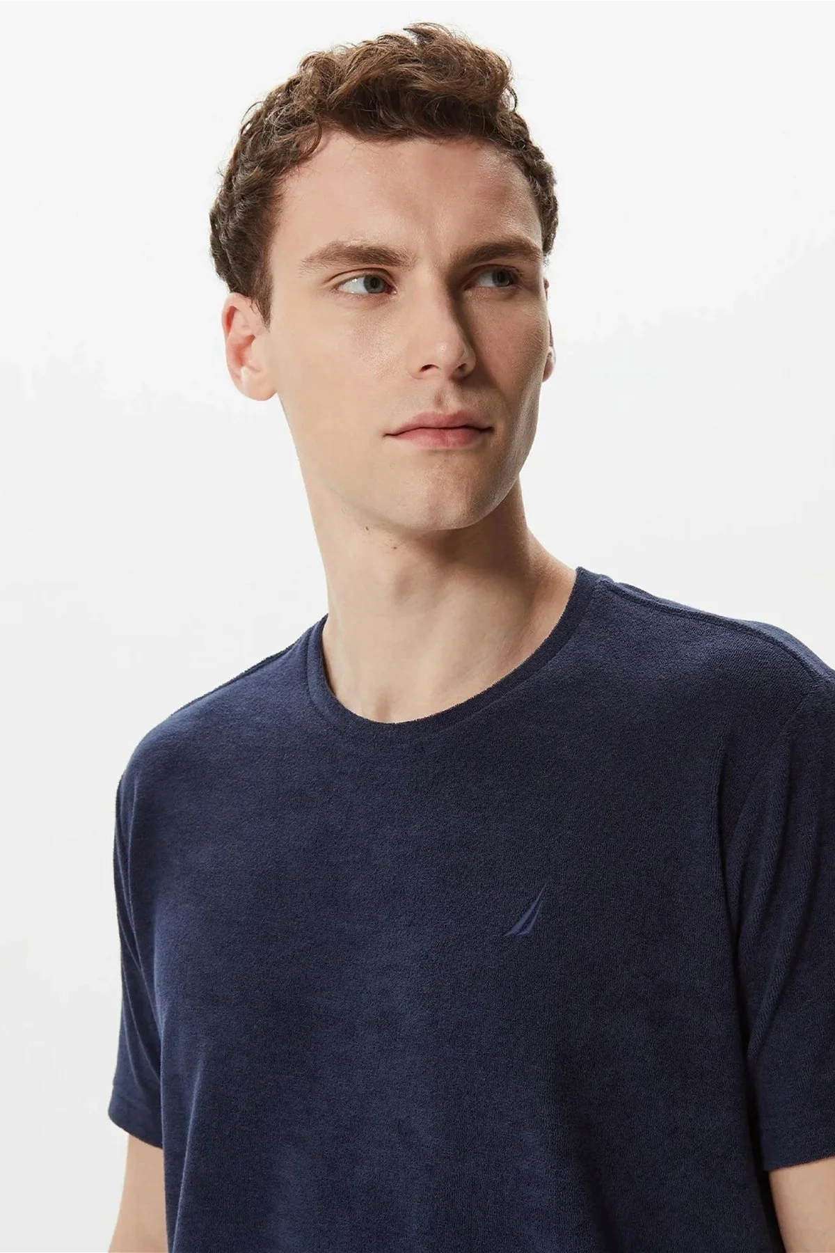 Nautica Pamuklu Bisiklet Yaka Standart Fit Erkek T Shirt V35004T 4NV LACİVERT - 7