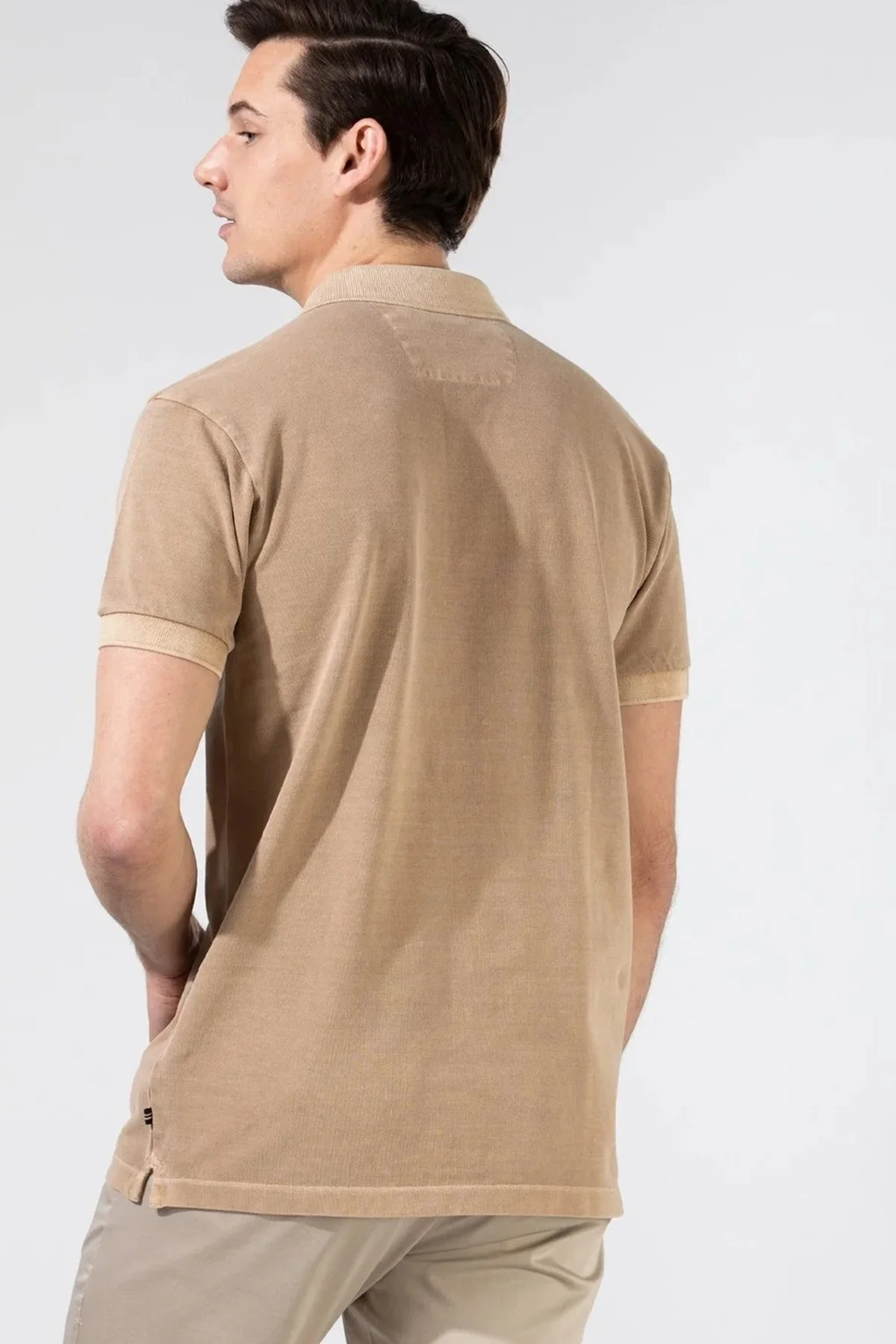 Nautica Pamuklu Düğmeli Classıc Fit Erkek Polo T Shirt K35111T 2TK BEJ - 7