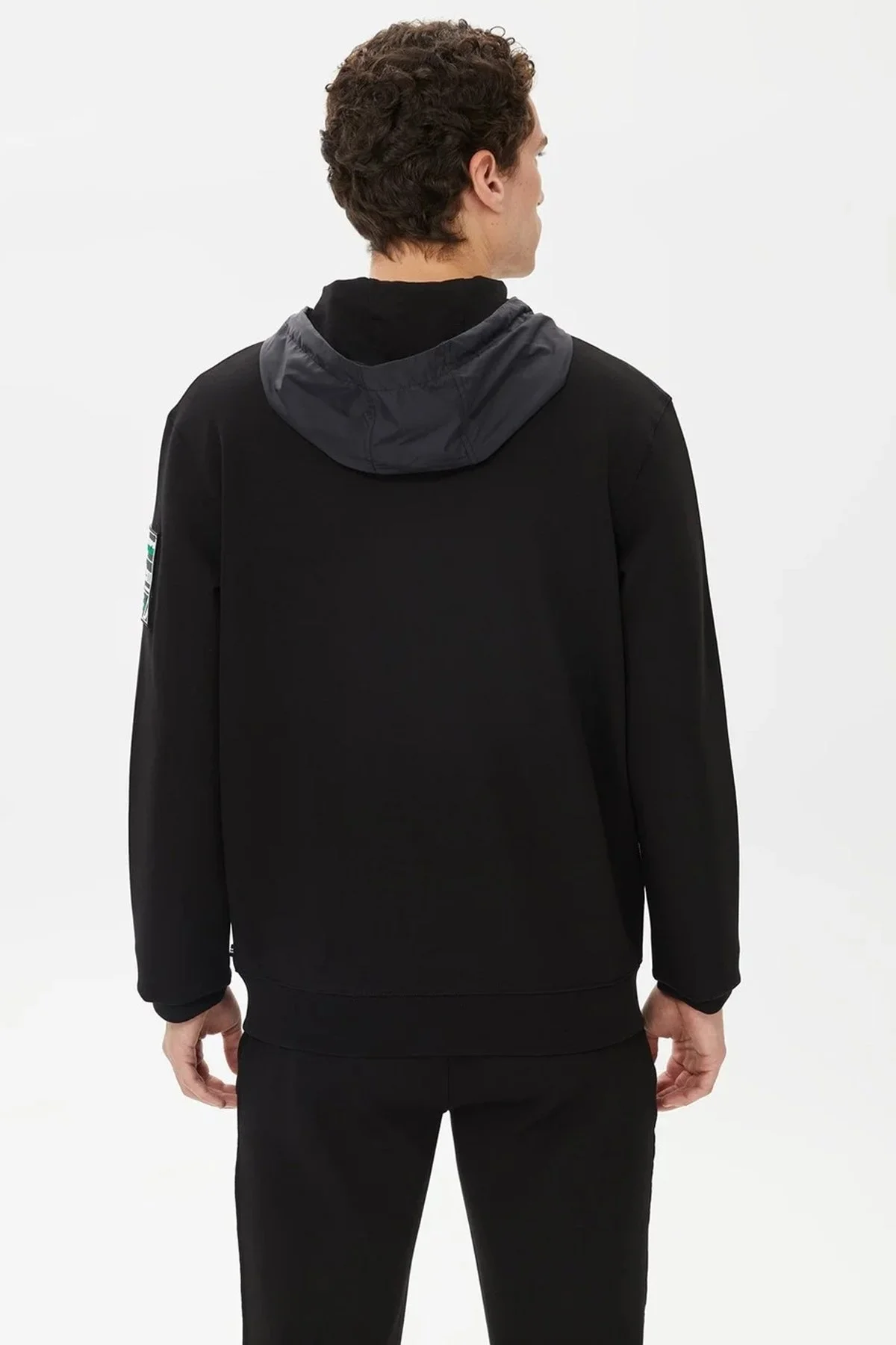 Nautica Pamuklu Fermuarlı Kapüşonlu Standart Fit Erkek Sweat K37265T 0TB SİYAH - 2