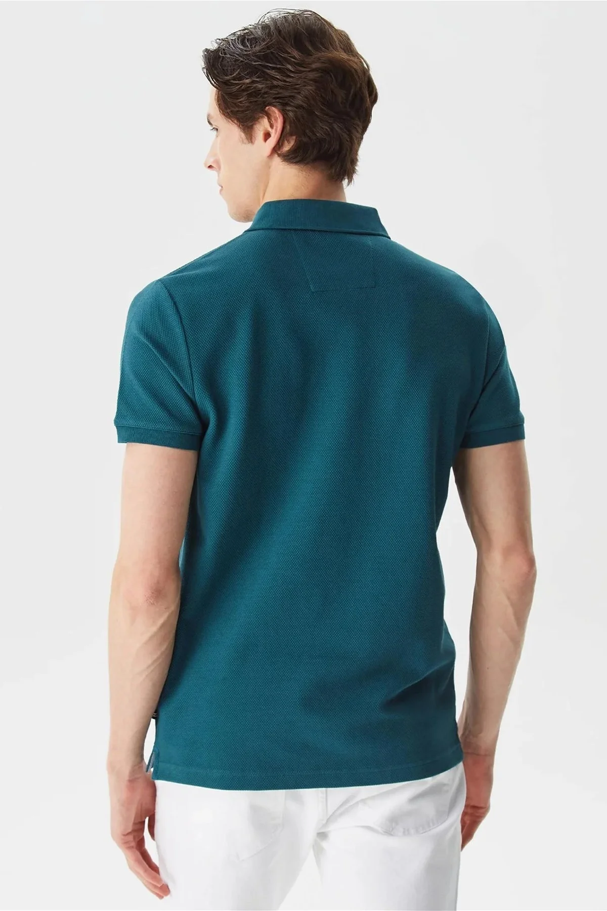 Nautica Pamuklu Slim Fit Düğmeli Erkek Polo T Shirt K35052T 3DC PETROL - 4