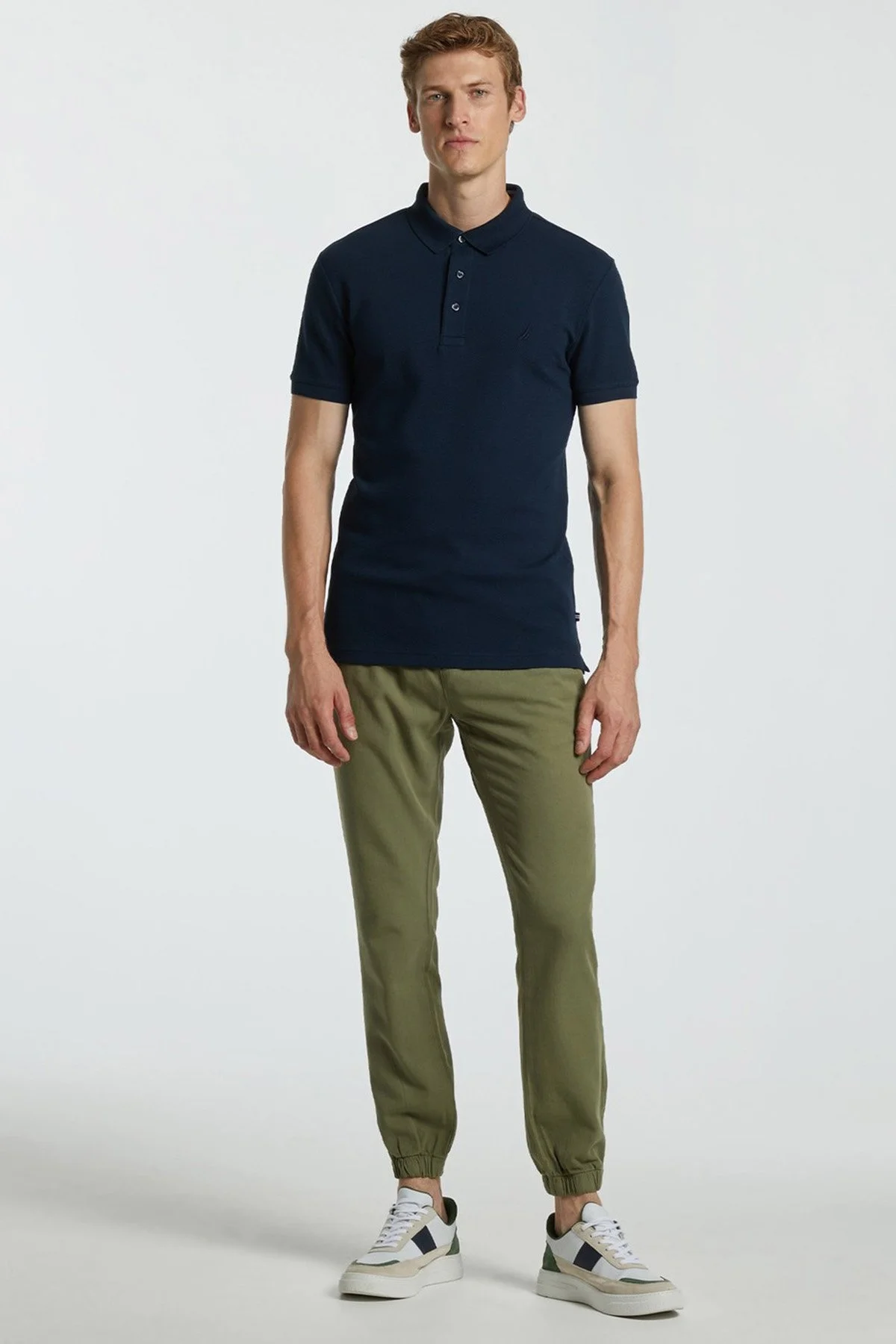 Nautica Pamuklu Slim Fit Düğmeli Erkek Polo T Shirt K35052T 4NV LACİVERT - 2