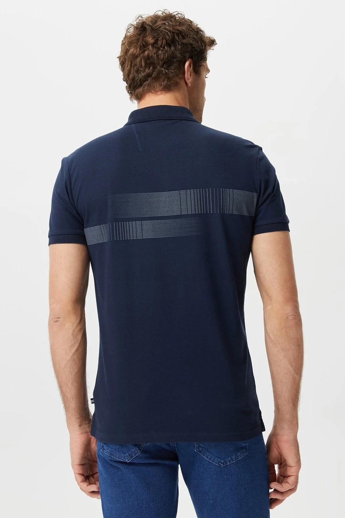 Nautica Pamuklu Slim Fit Düğmeli Erkek Polo T Shirt K35431T 4NV LACİVERT - 4