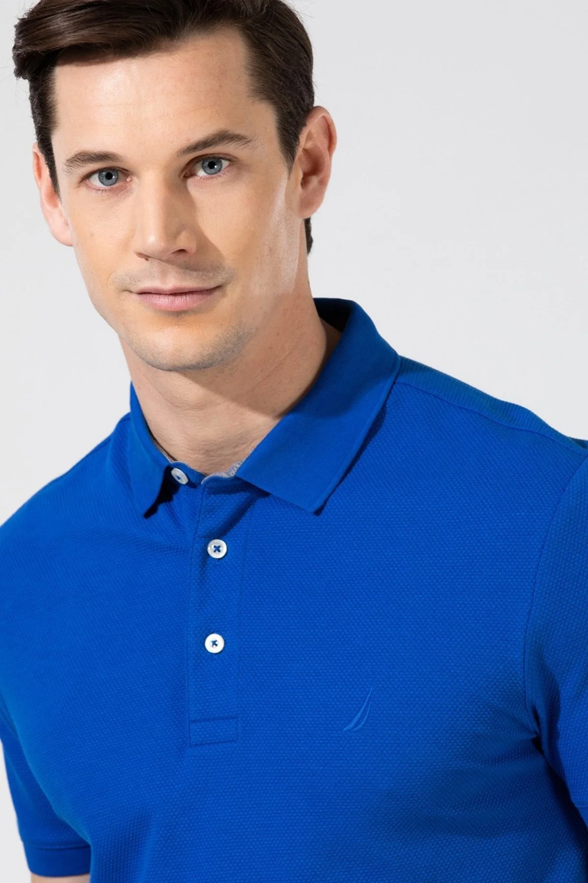Nautica Pamuklu Slim Fit Düğmeli Polo Erkek T Shirt K35052T 4C9 SAKS - 3