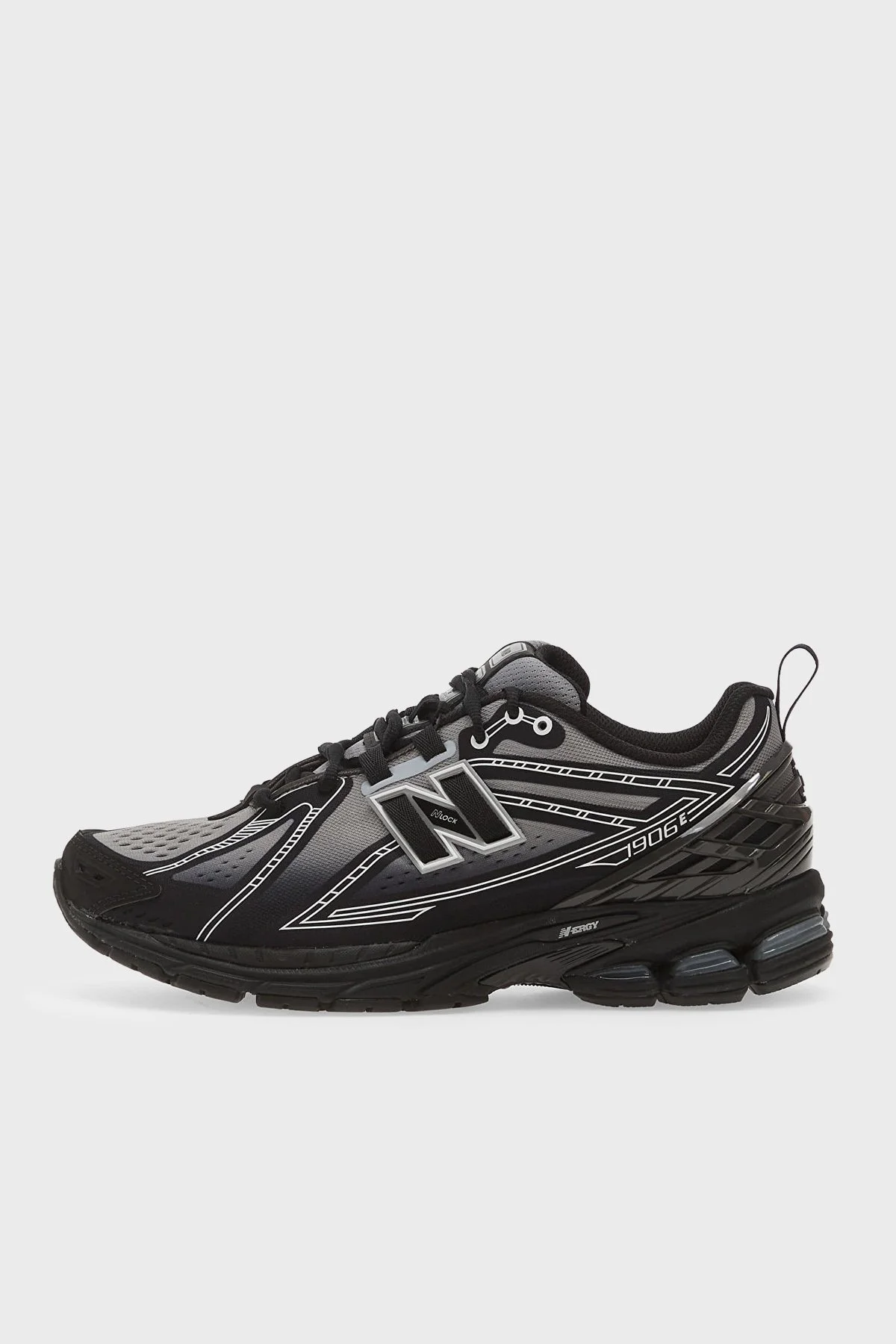 New Balance 1906 Logolu Bağcıklı Sneaker Unisex Ayakkabı U19069BR Siyah - 2