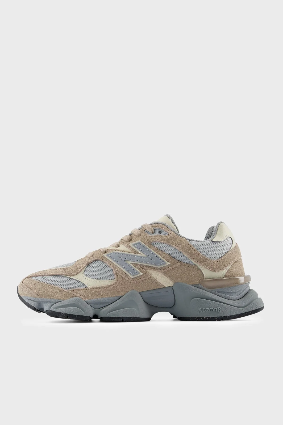 New Balance 9060 Süet ve File Sneaker Unisex Ayakkabı U90608DB Sütlü kahve-gri - 2