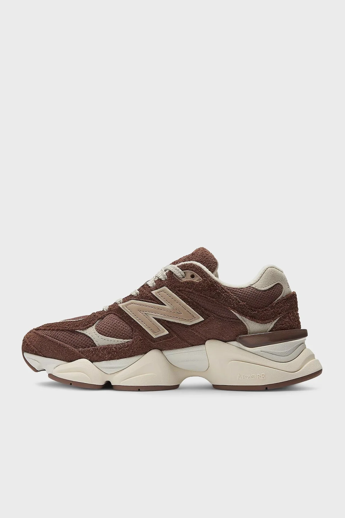 New Balance Deri Karışımlı Logolu Bağcıklı Bayan Ayakkabı U9060CCC KAHVE-BEJ - 7