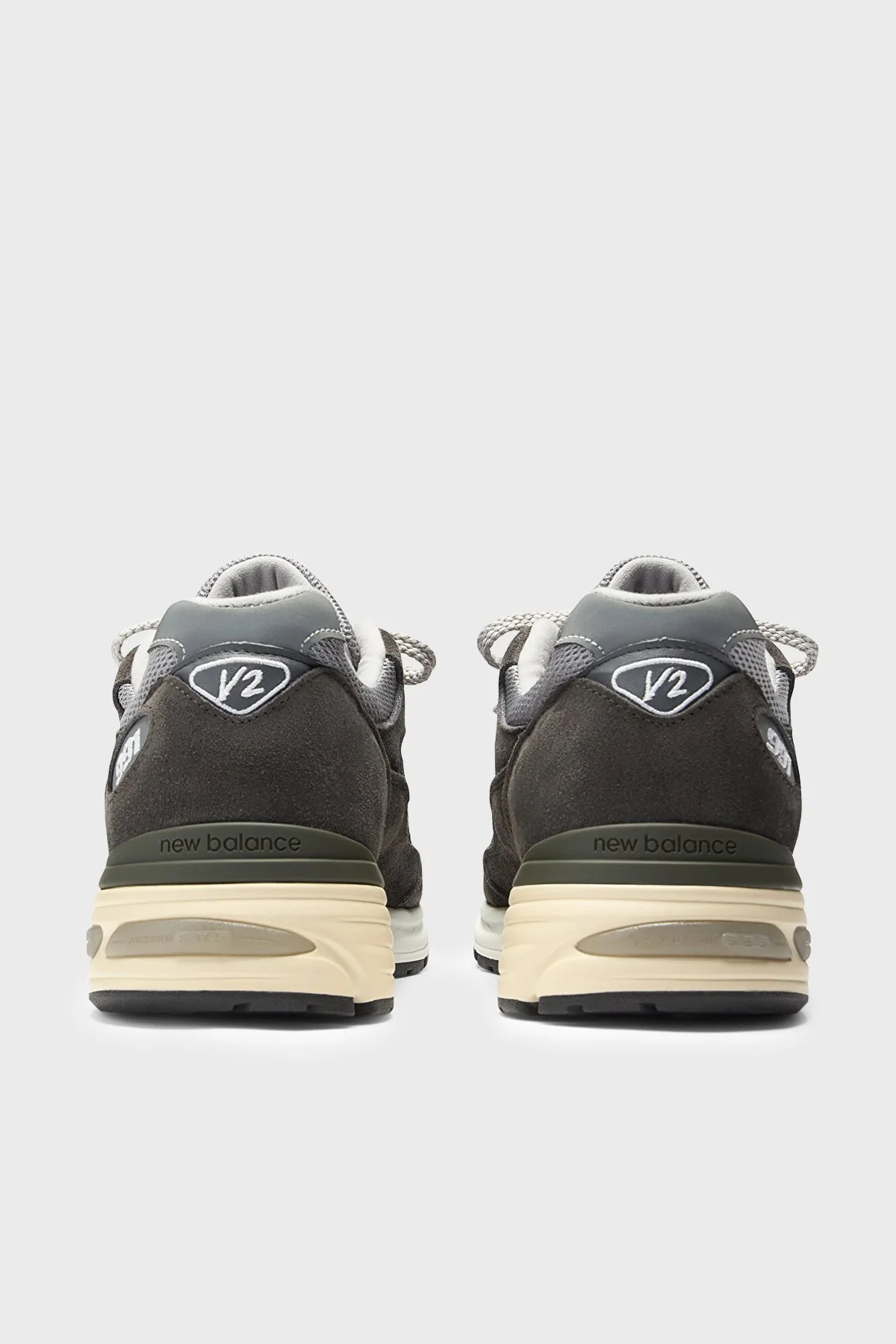 New Balance Deri Karışımlı Logolu Erkek Ayakkabı U991RG2 FÜME - 5