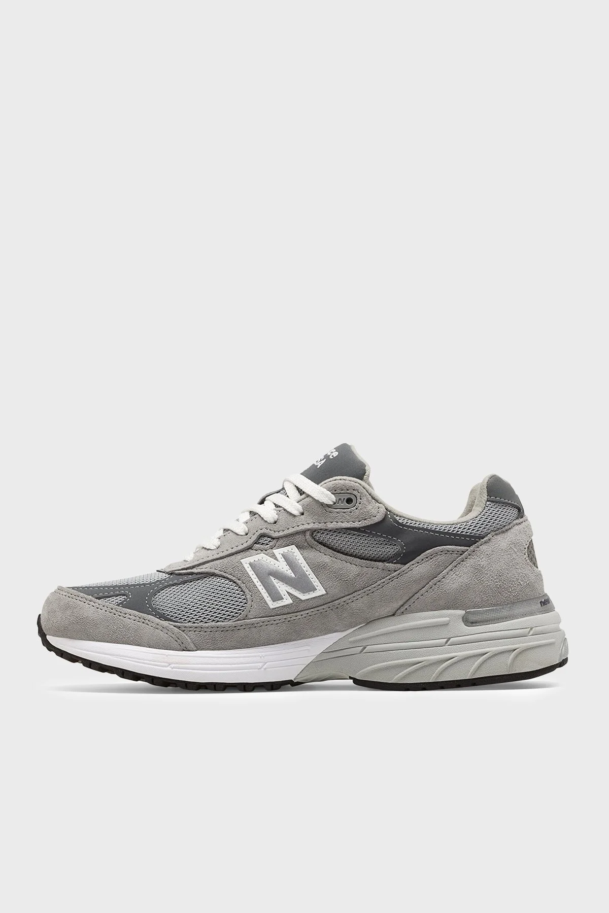 New Balance Deri Karışımlı Logolu Sneaker Kadın Ayakkabı WR993GL Gri - 2