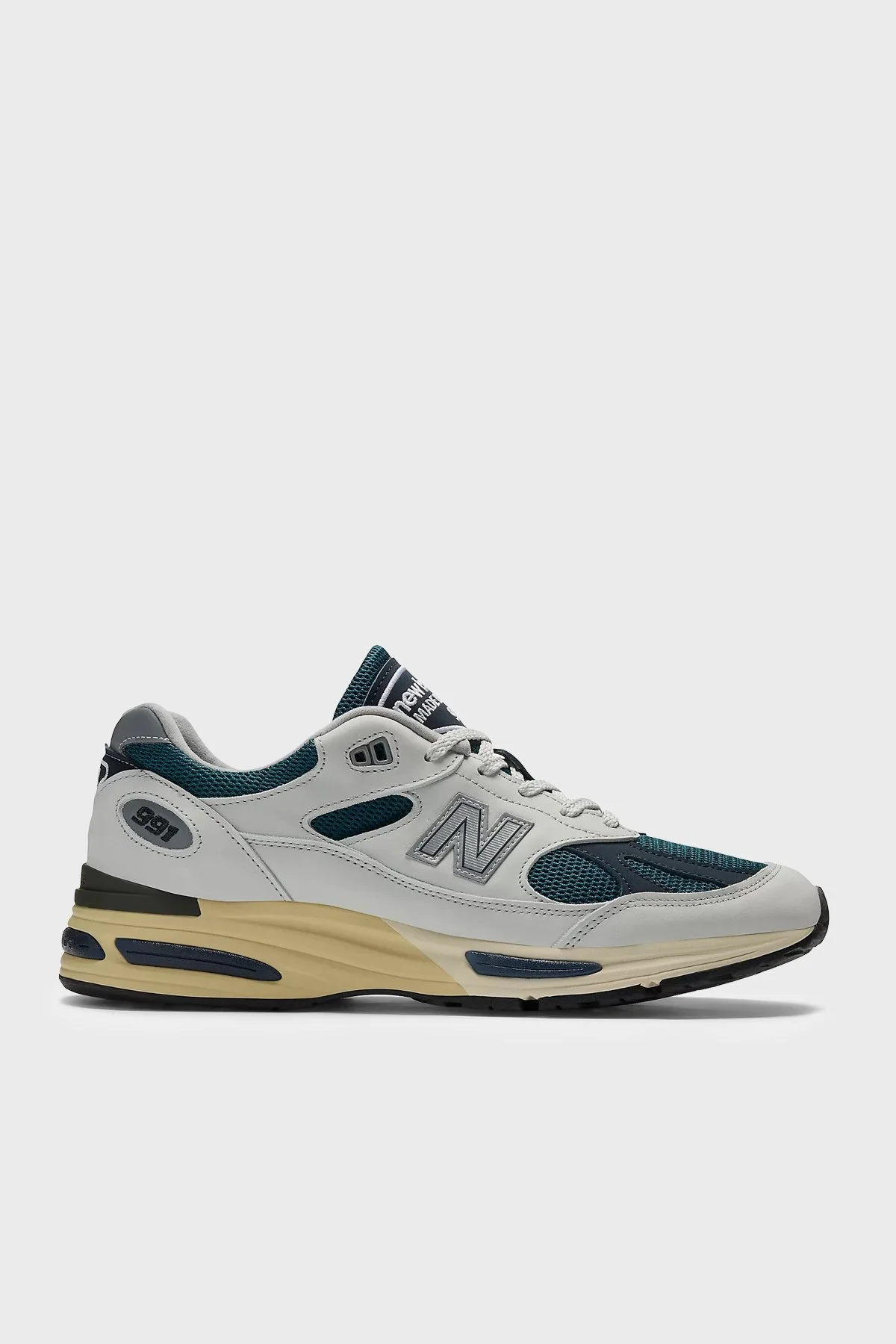 New Balance Deri Karışımlı Sneaker Erkek Ayakkabı U991TO2 Gri-petrol - 1