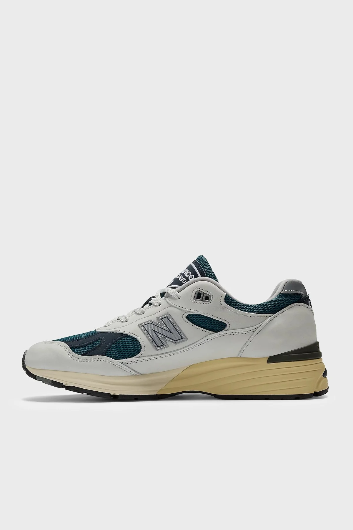 New Balance Deri Karışımlı Sneaker Erkek Ayakkabı U991TO2 Gri-petrol - 3