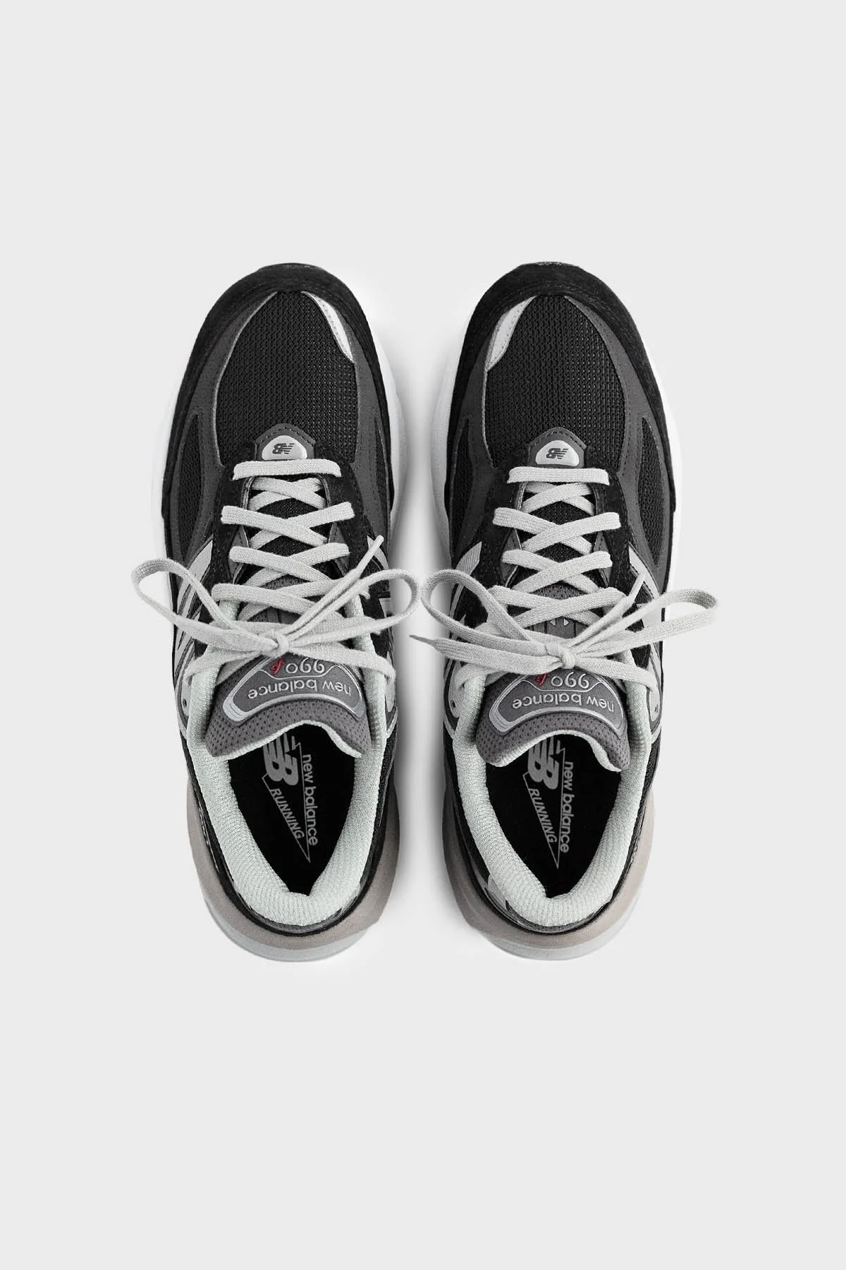 New Balance Deri Kalın Taban Sneaker Unisex Ayakkabı W990BK6 SİYAH - 3