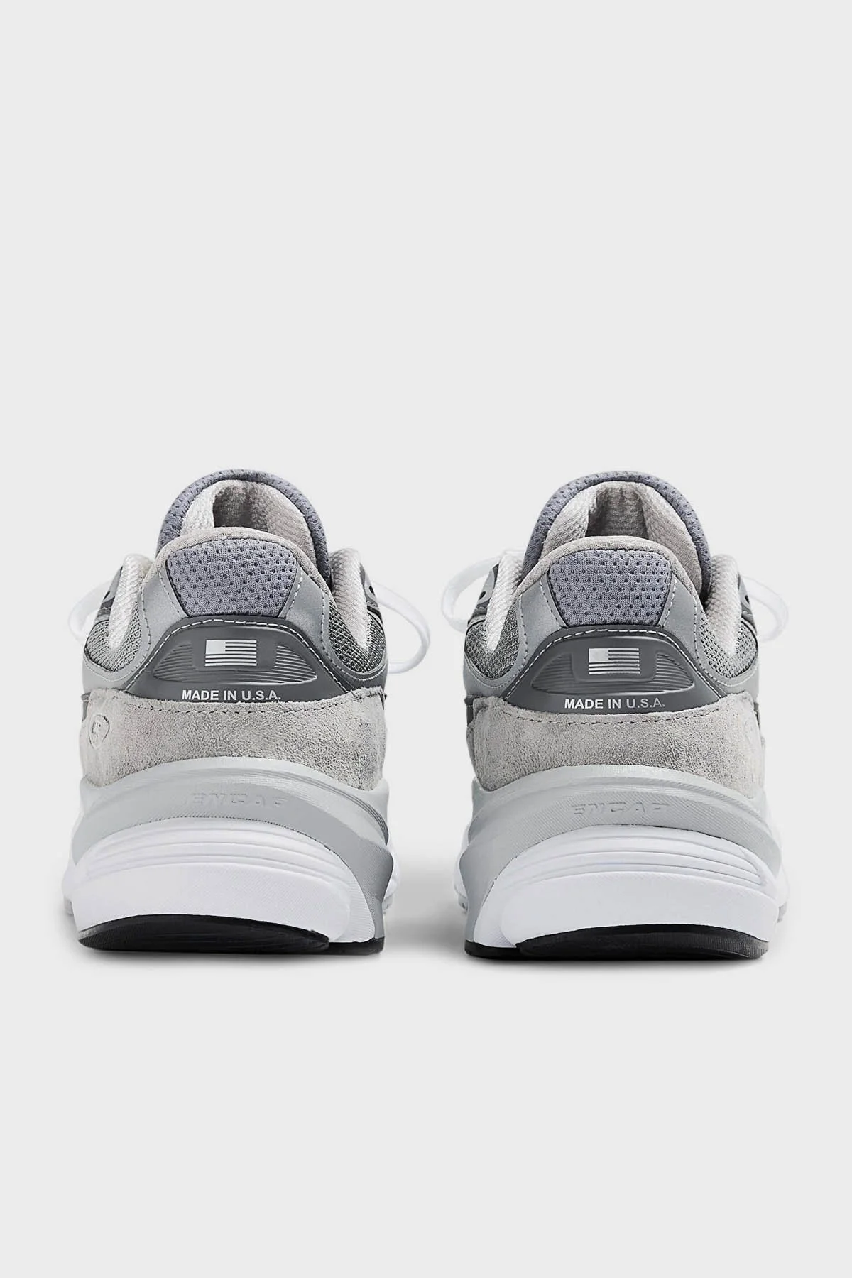 New Balance Domuz Derisi Karışımlı Kalın Taban Sneaker Unisex Ayakkabı W990GL6 GRİ - 10