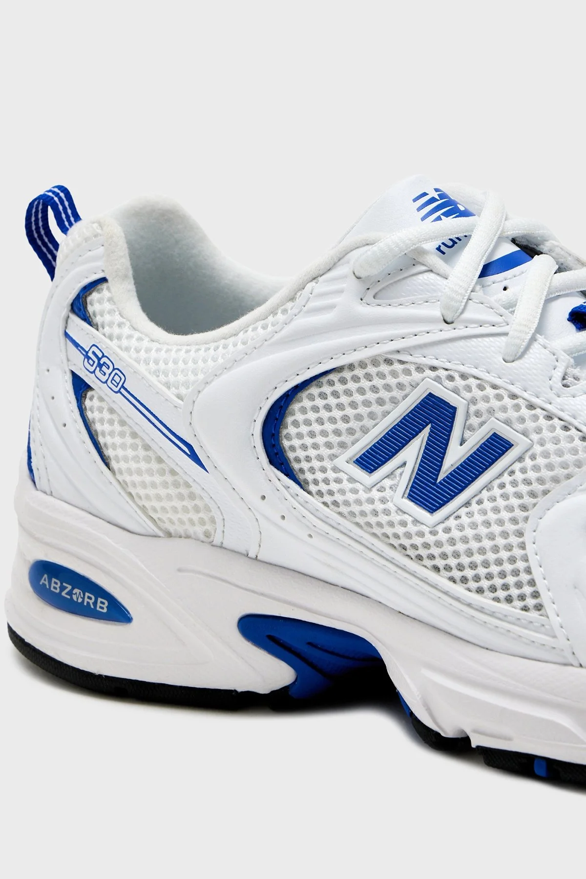 New Balance Logolu Bağcıklı Sneaker Bayan Ayakkabı U530CSJ BEYAZ-SAKS - 3