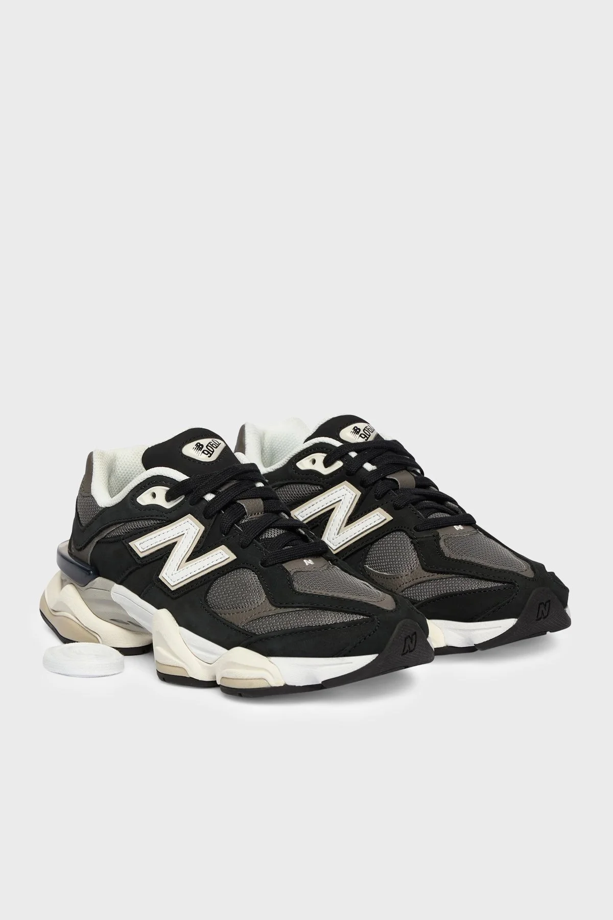 New Balance Logolu Bağcıklı Sneaker Unisex Ayakkabı U9060510 Siyah-beyaz - 2