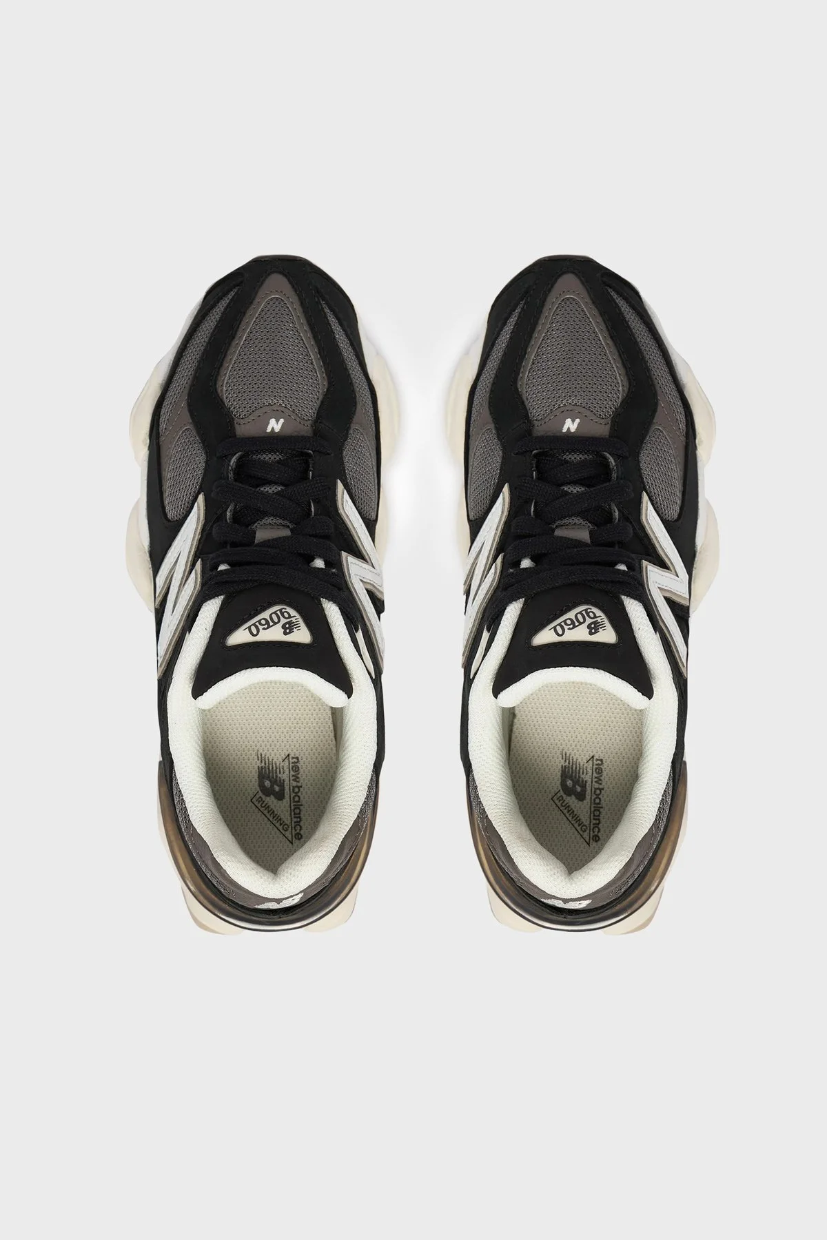 New Balance Logolu Bağcıklı Sneaker Unisex Ayakkabı U9060510 Siyah-beyaz - 5
