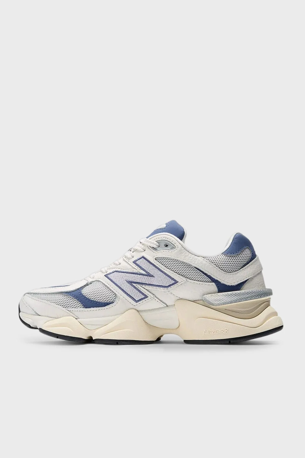 New Balance Logolu Deri Sneaker Bayan Ayakkabı U9060AGB BEYAZ-LACİVERT - 2
