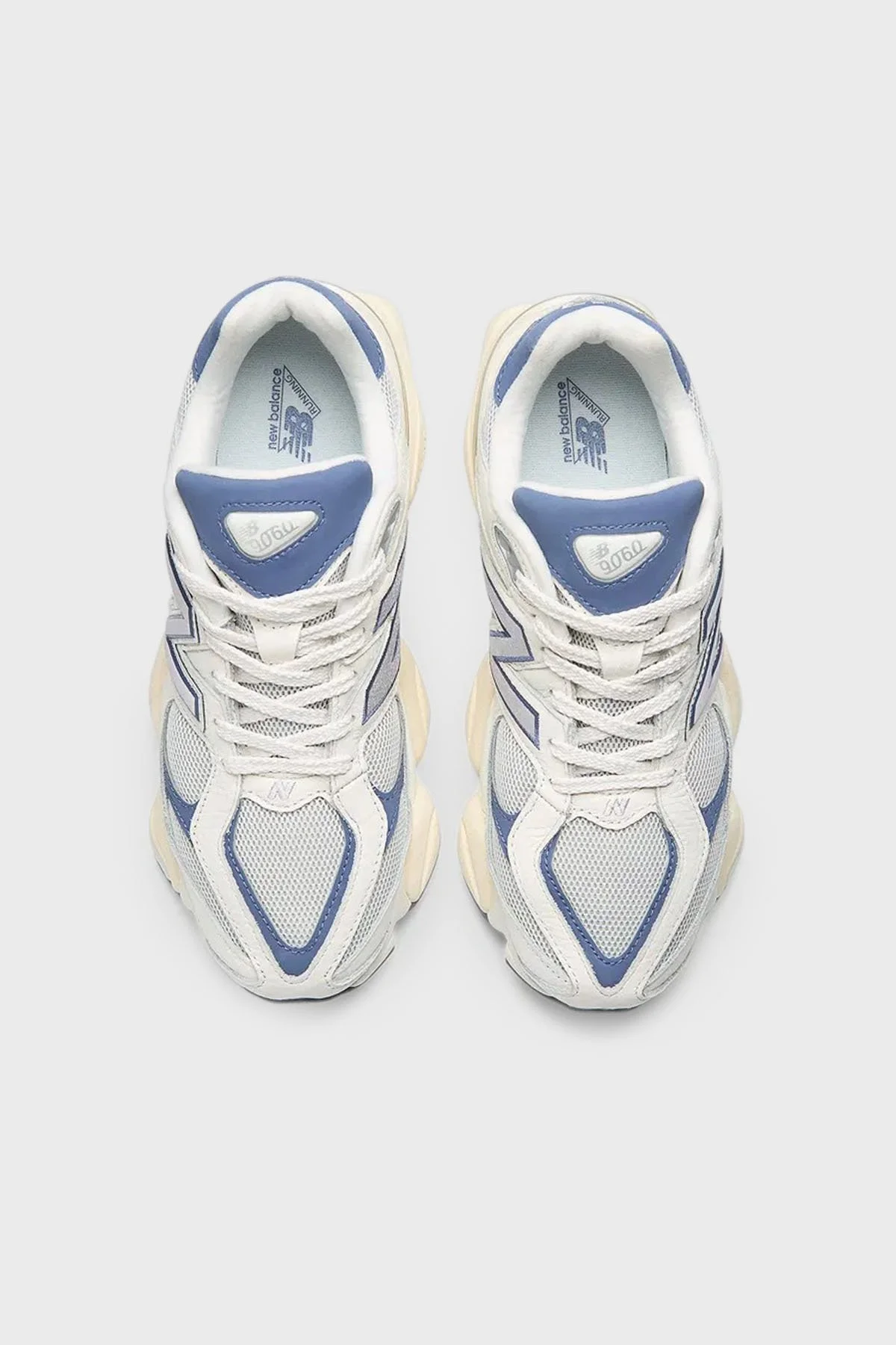 New Balance Logolu Deri Sneaker Bayan Ayakkabı U9060AGB BEYAZ-LACİVERT - 3