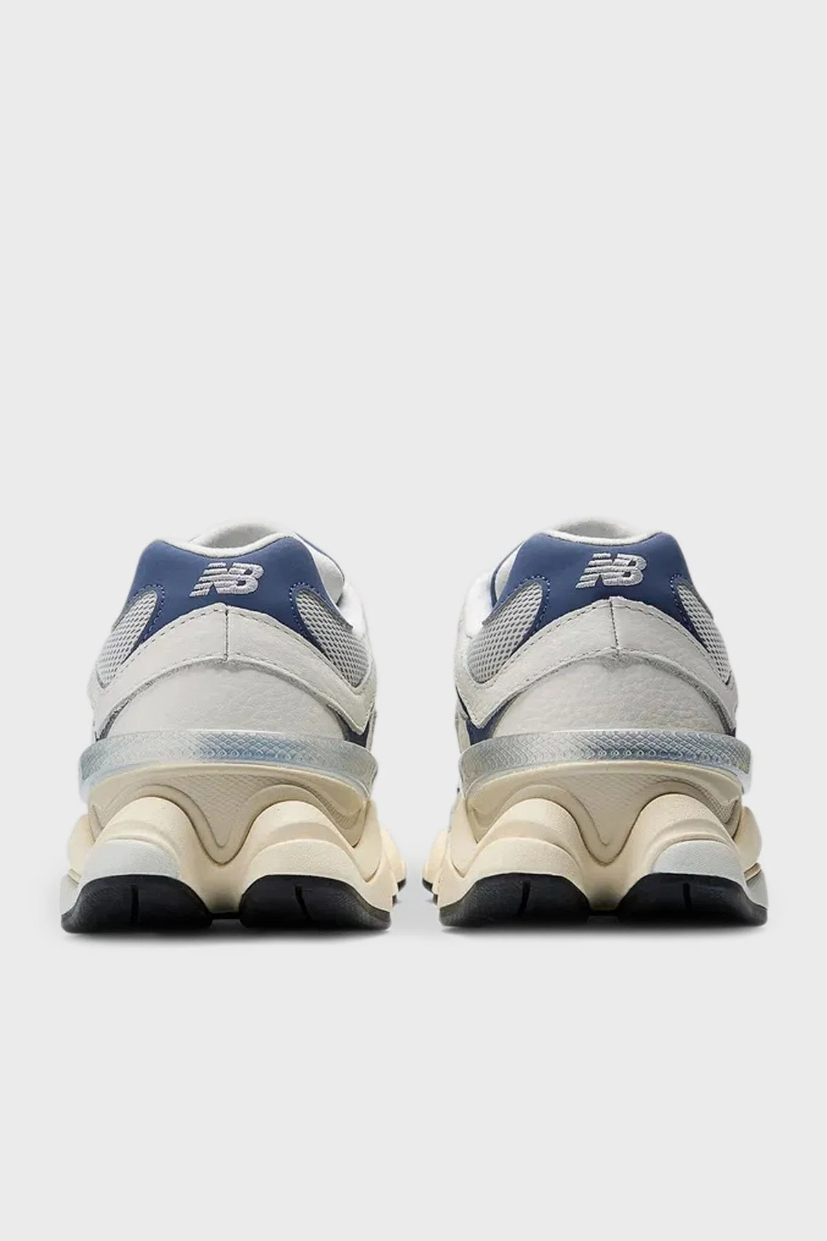 New Balance Logolu Deri Sneaker Bayan Ayakkabı U9060AGB BEYAZ-LACİVERT - 4