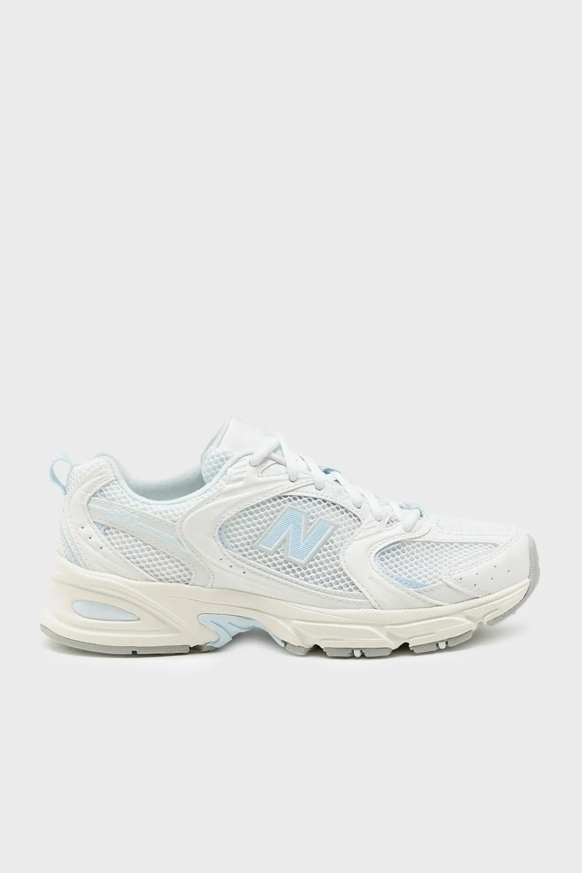 New Balance Logolu File Detaylı Sneaker Bayan Ayakkabı U530CSD BEYAZ-MAVİ - 1