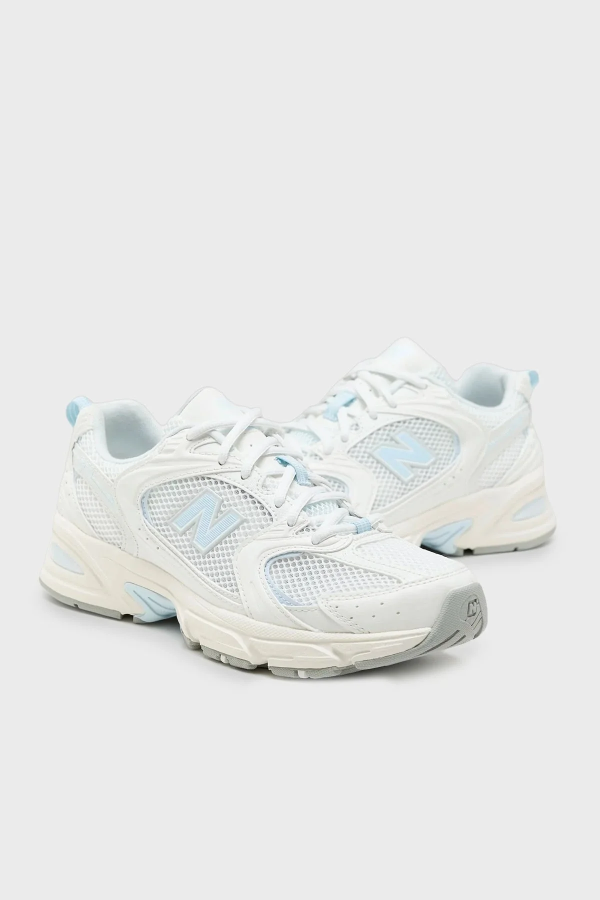 New Balance Logolu File Detaylı Sneaker Bayan Ayakkabı U530CSD BEYAZ-MAVİ - 3