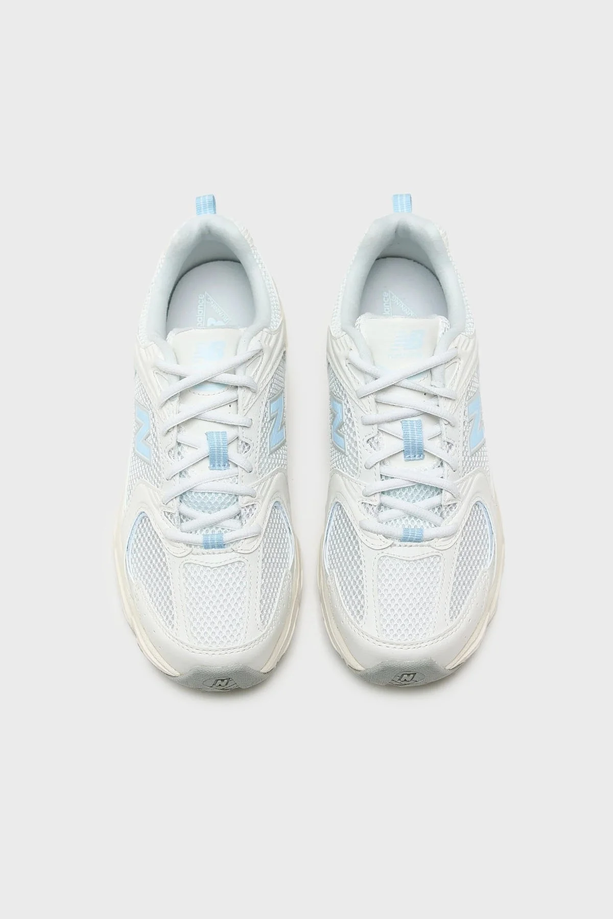 New Balance Logolu File Detaylı Sneaker Bayan Ayakkabı U530CSD BEYAZ-MAVİ - 4