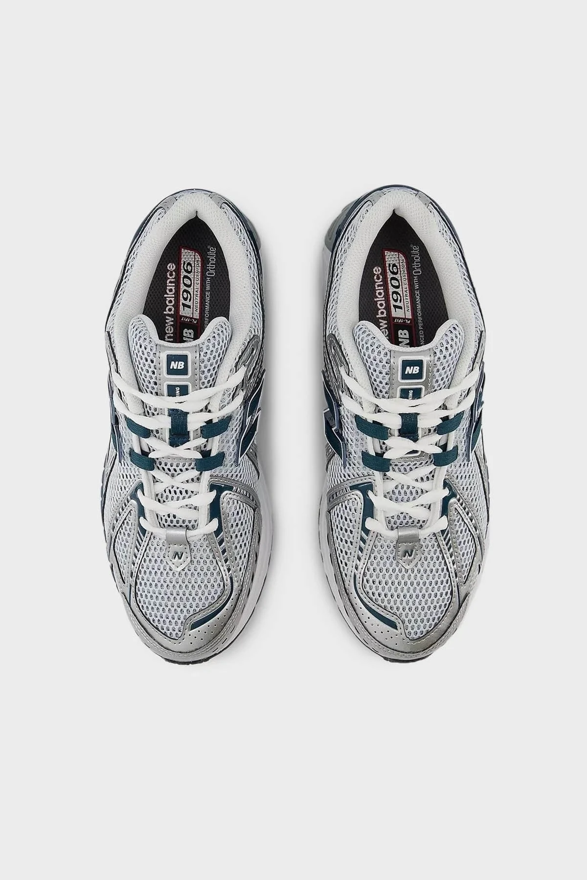 New Balance Logolu Fileli Sneaker Erkek Ayakkabı U1906RCE BEYAZ-GÜMÜŞ - 4