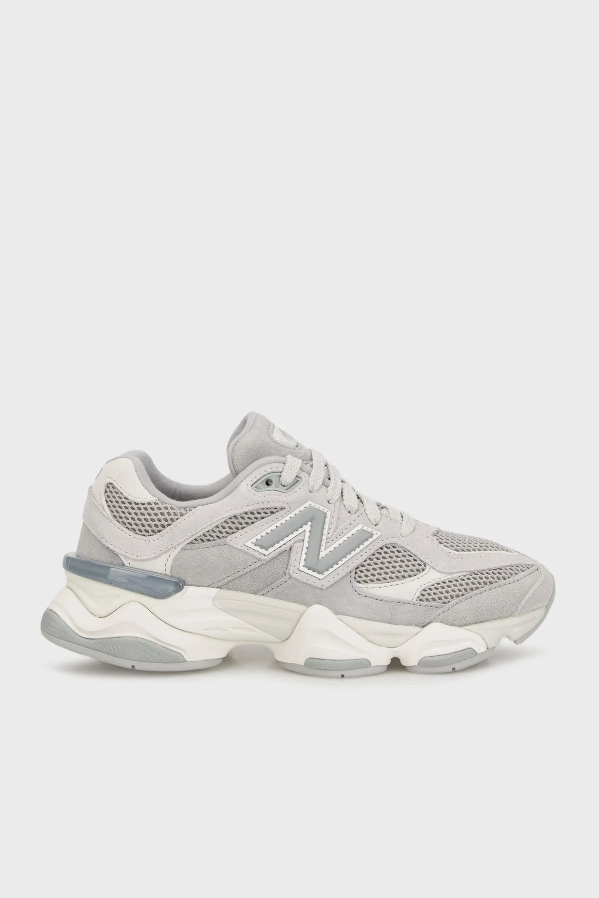 New Balance Logolu Hakiki Deri Kalın Tabanlı Sneaker Unisex Ayakkabı U9060ERD GRİ - 1