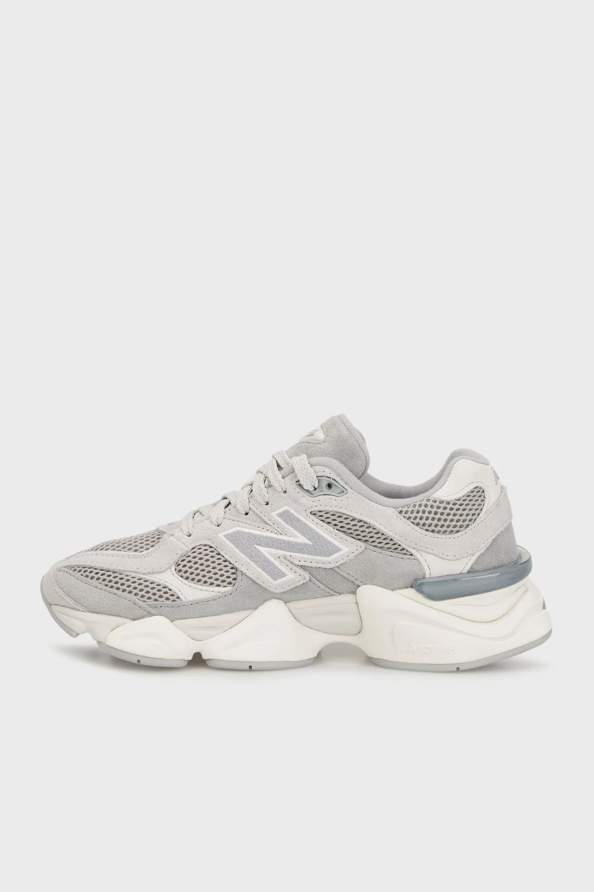 New Balance Logolu Hakiki Deri Kalın Tabanlı Sneaker Unisex Ayakkabı U9060ERD GRİ - 3