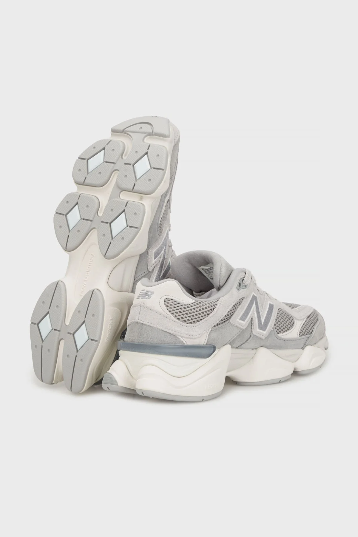 New Balance Logolu Hakiki Deri Kalın Tabanlı Sneaker Unisex Ayakkabı U9060ERD GRİ - 4
