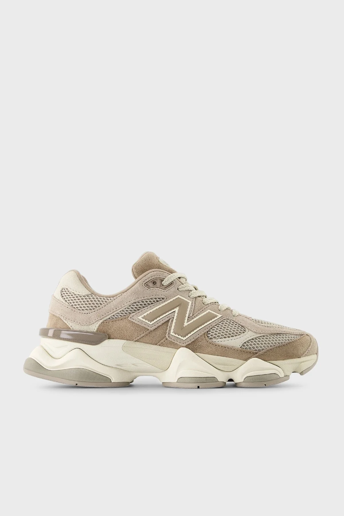 New Balance Logolu Hakiki Deri Süet Detaylı Sneaker Bayan Ayakkabı U9060ERC VİZON-KAHVE - 1