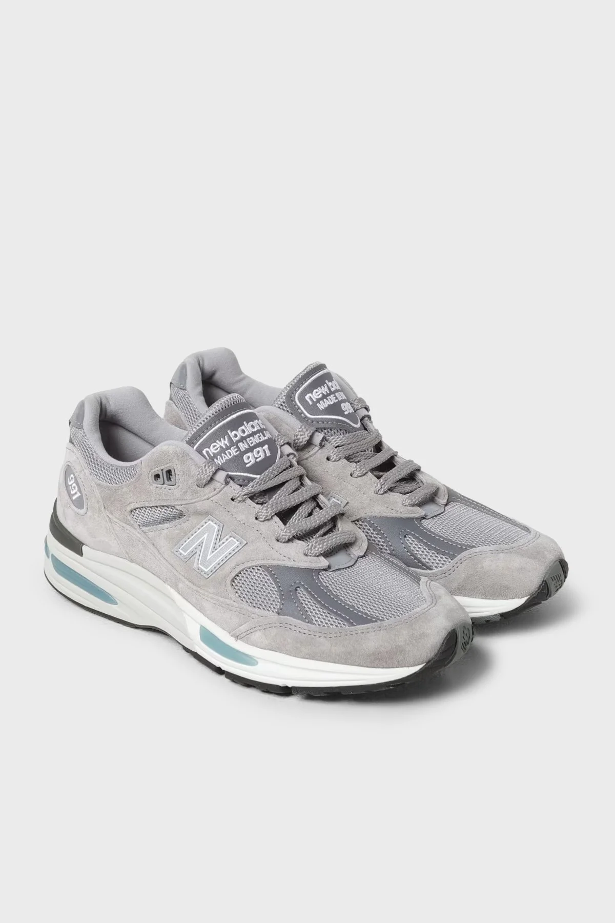 New Balance Logolu Sneaker Erkek Ayakkabı U991GL2 Gri - 2