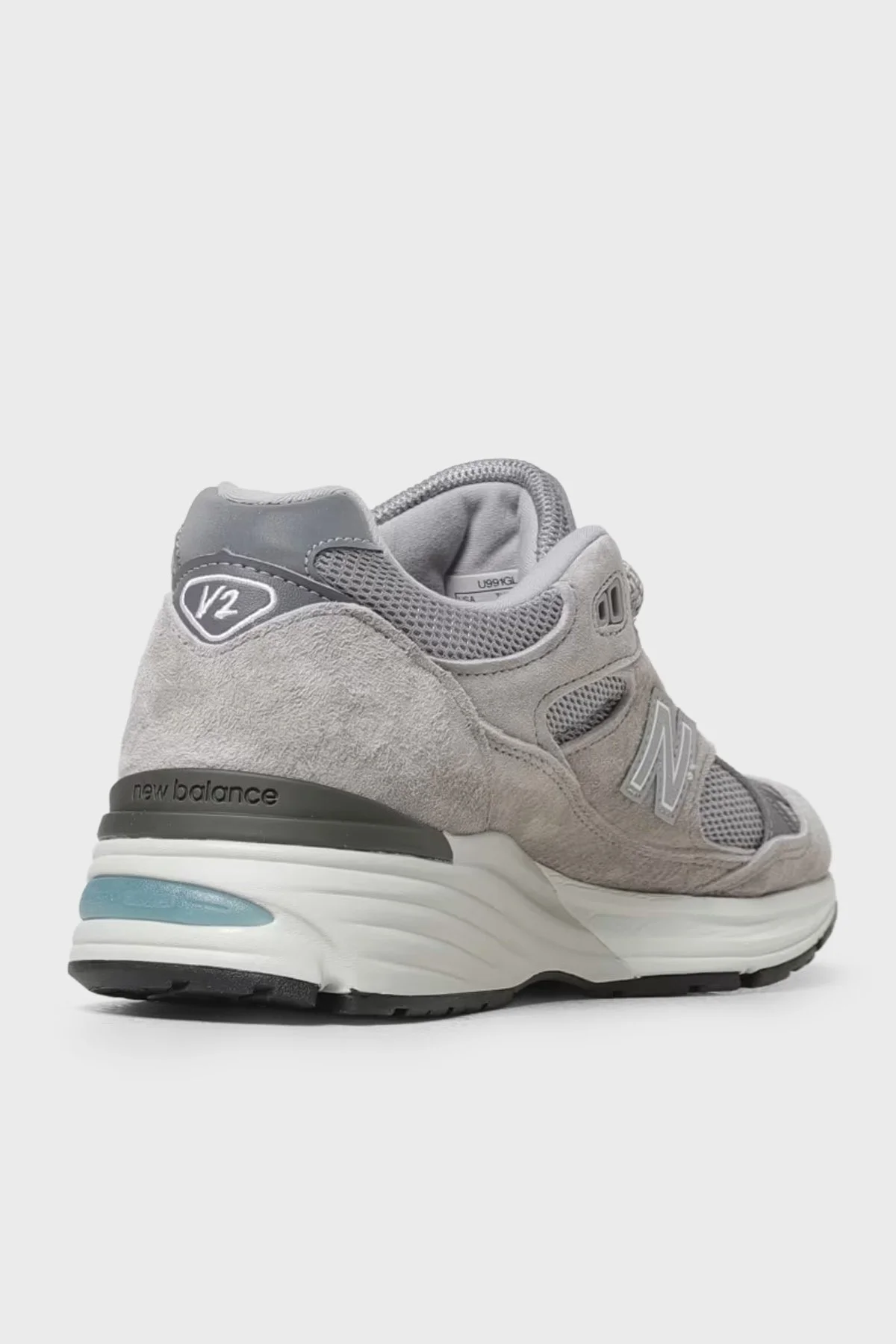 New Balance Logolu Sneaker Erkek Ayakkabı U991GL2 Gri - 4