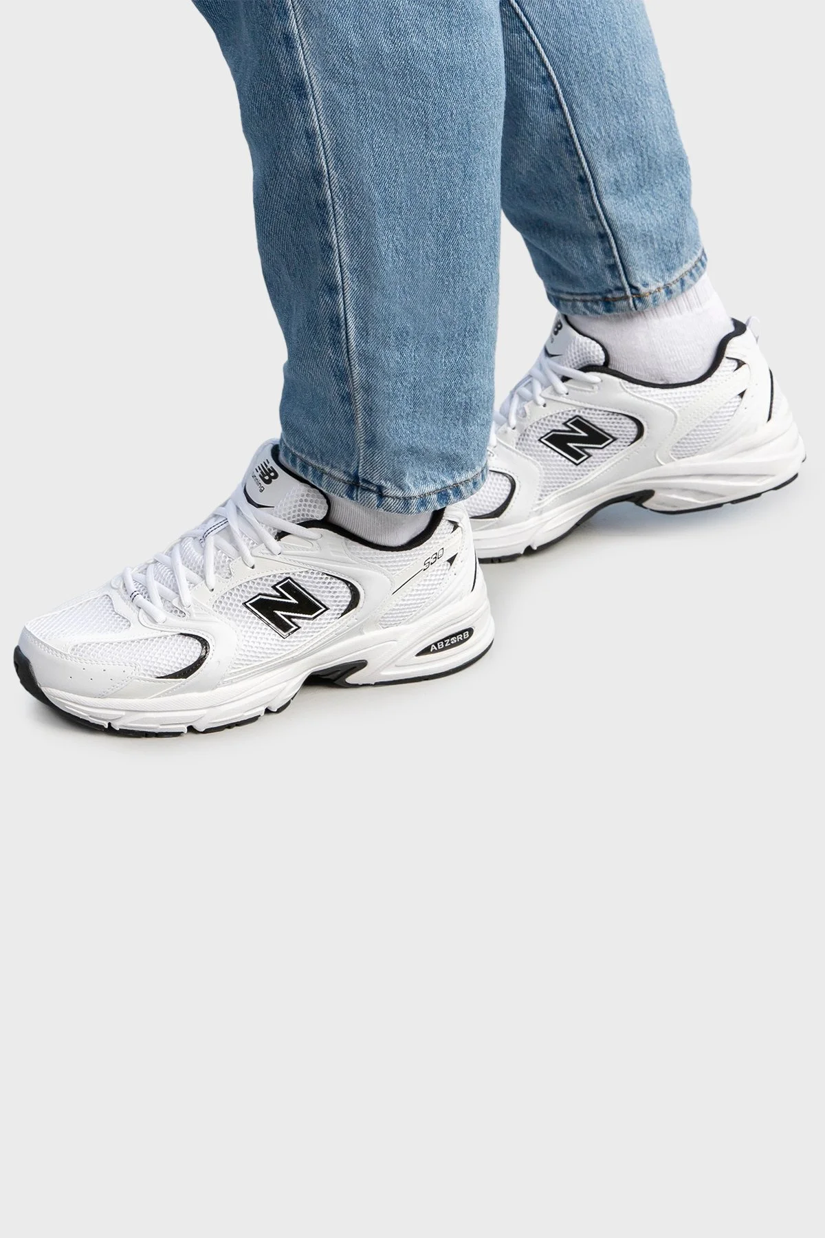 New Balance Logolu Sneaker Unisex Ayakkabı MR530EWB BEYAZ - 2