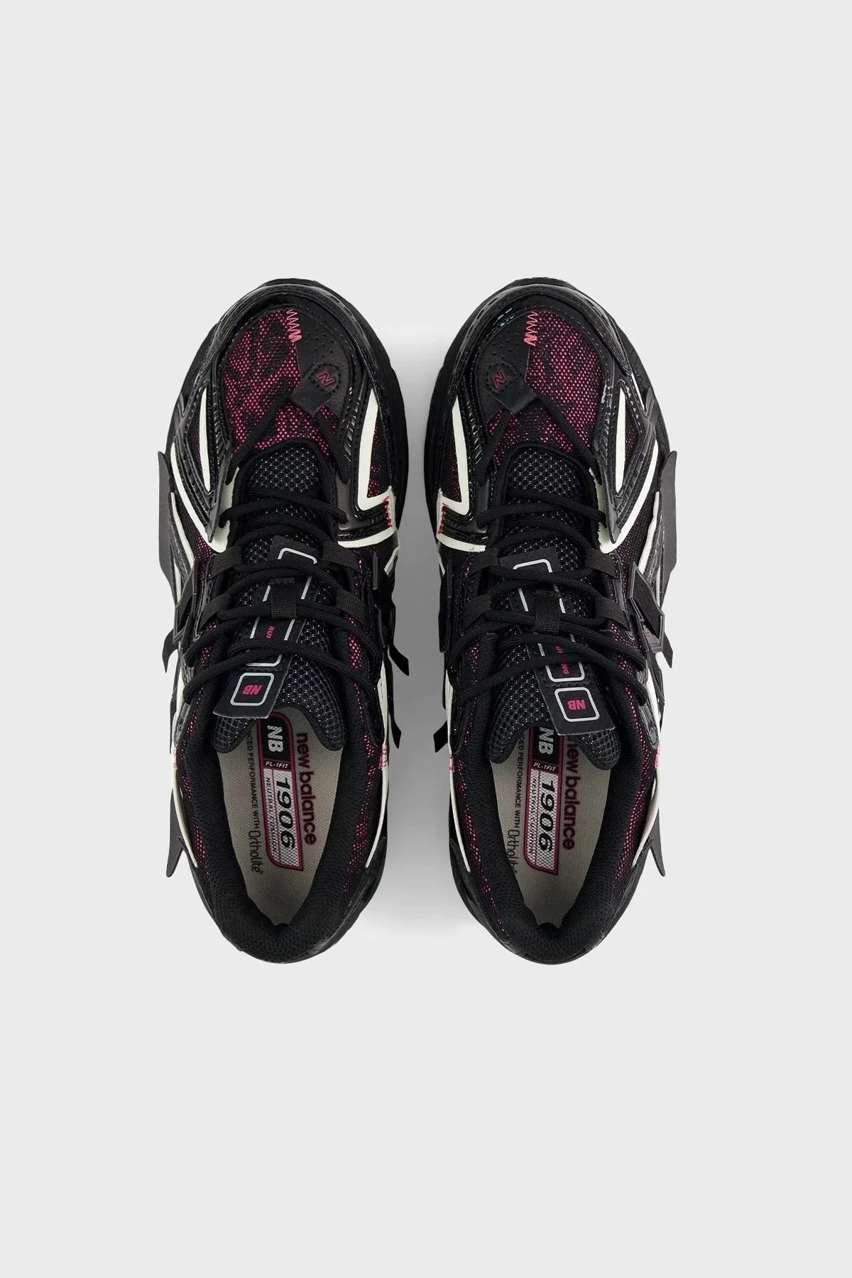 New Balance Logolu Sneaker Unisex Ayakkabı U1906AD Siyah-Fuşya - 3