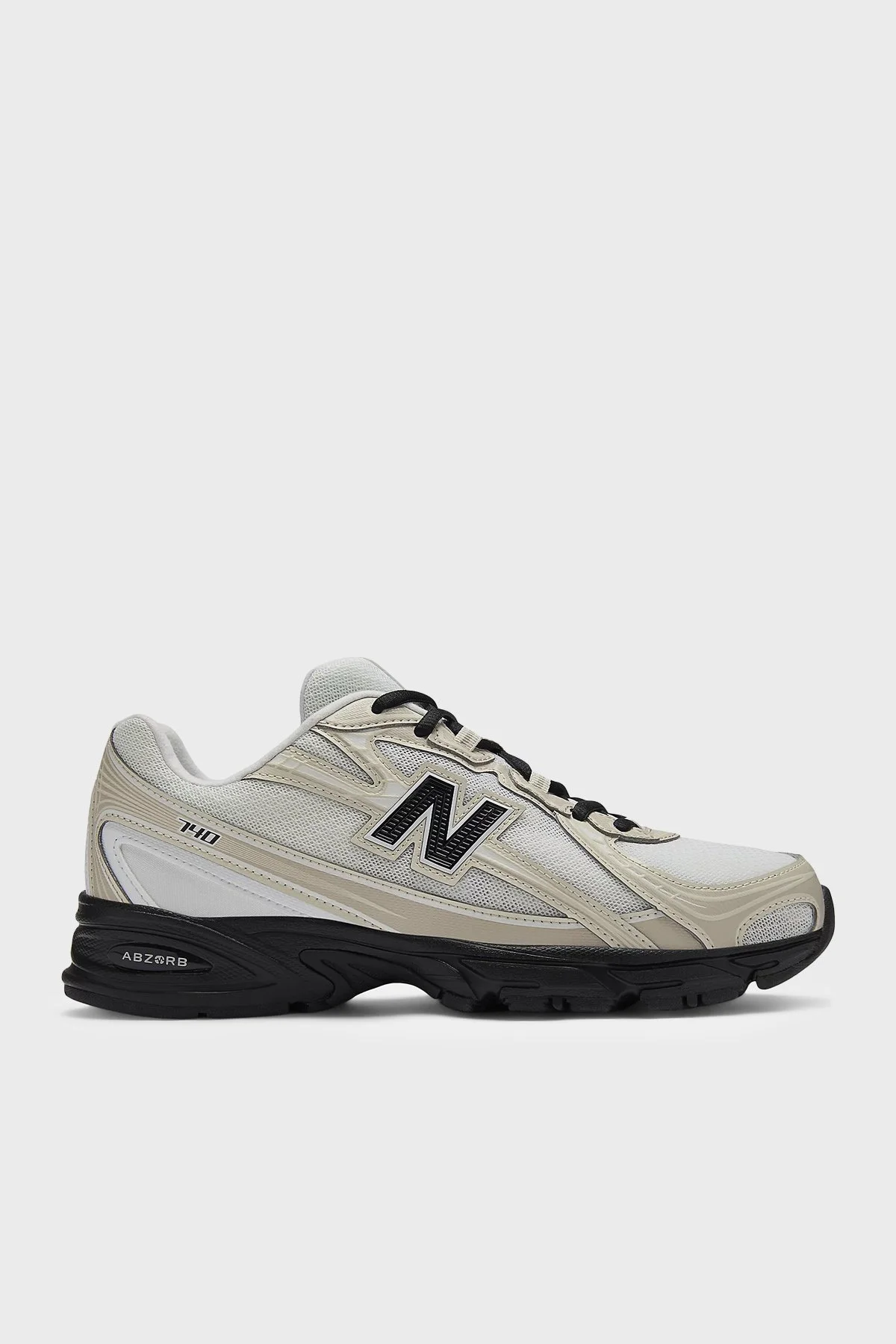 New Balance Logolu Sneaker Unisex Ayakkabı U7404OO Beyaz-bej-siyah - 1