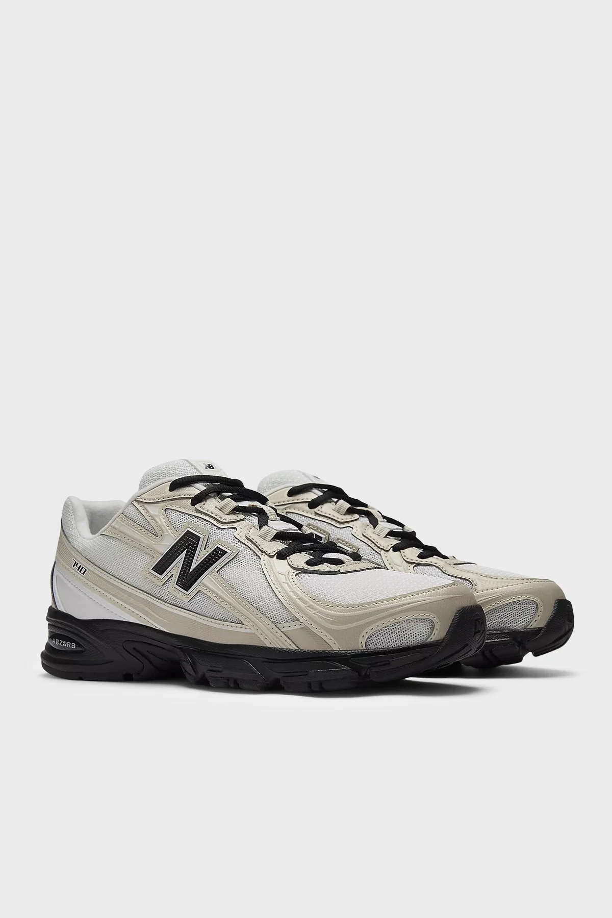 New Balance Logolu Sneaker Unisex Ayakkabı U7404OO Beyaz-bej-siyah - 2