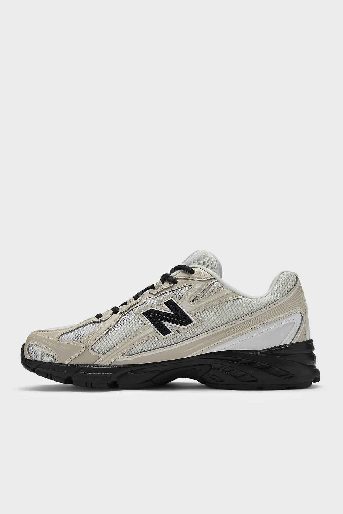 New Balance Logolu Sneaker Unisex Ayakkabı U7404OO Beyaz-bej-siyah - 3