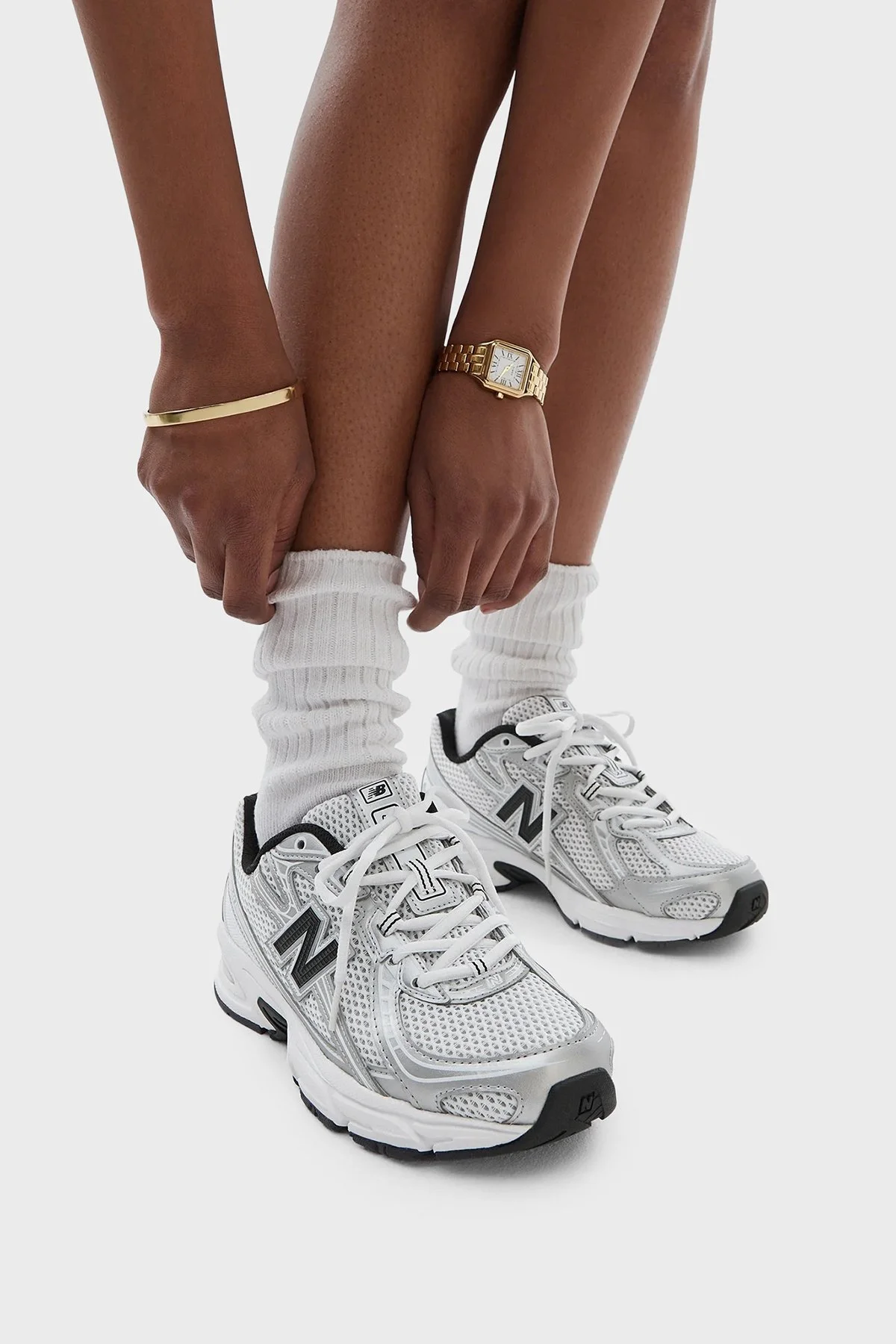 New Balance Logolu Sneaker Unisex Ayakkabı U740NW2 BEYAZ-SİYAH - 2