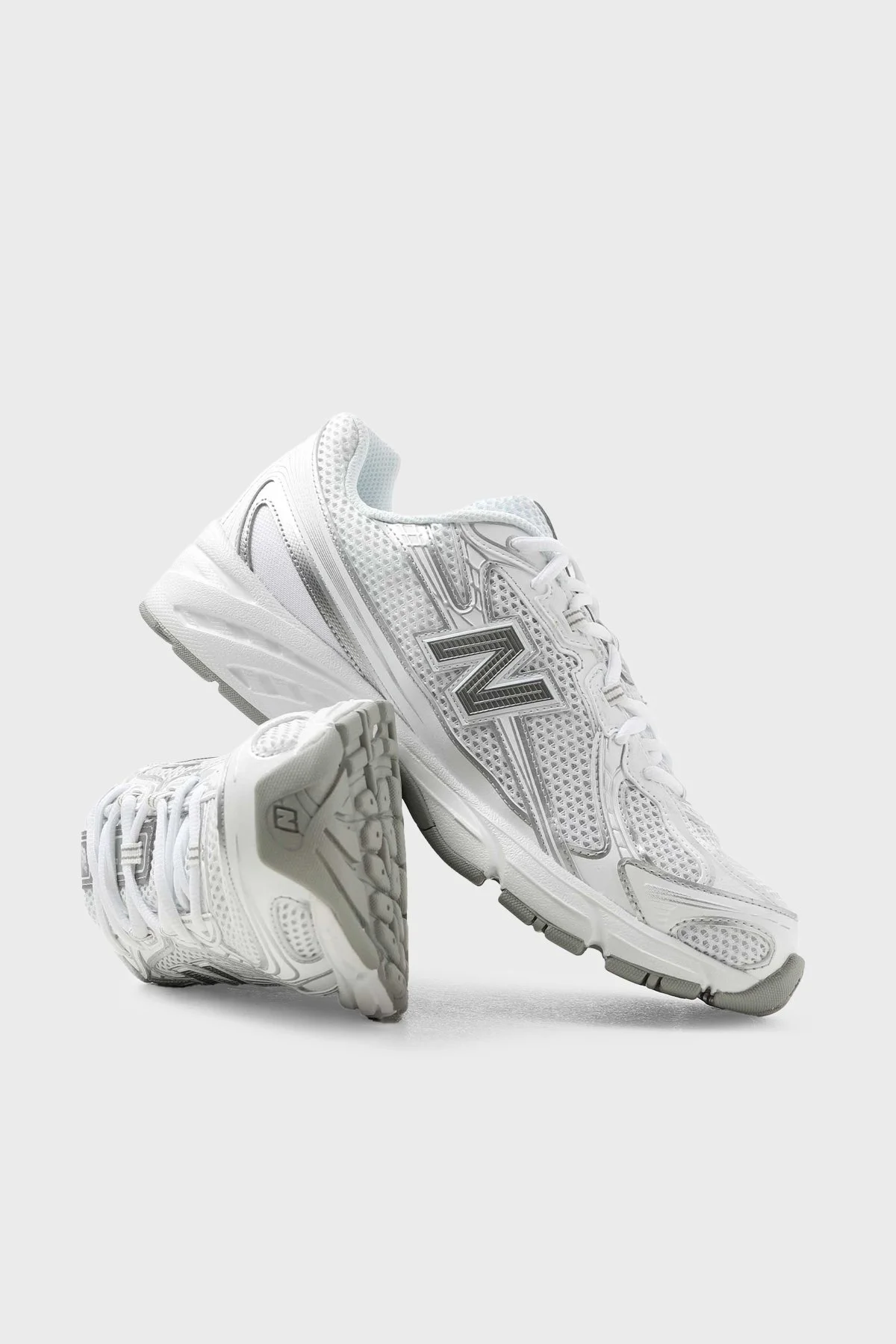 New Balance Logolu Sneaker Unisex Ayakkabı U740WM2 BEYAZ-GÜMÜŞ - 3