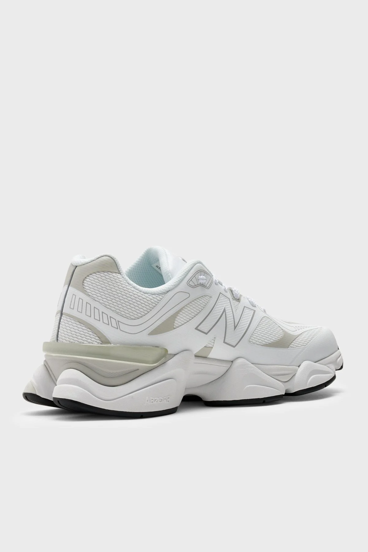New Balance Logolu Sneaker Unisex Ayakkabı U90608PE BEYAZ-GRİ - 4