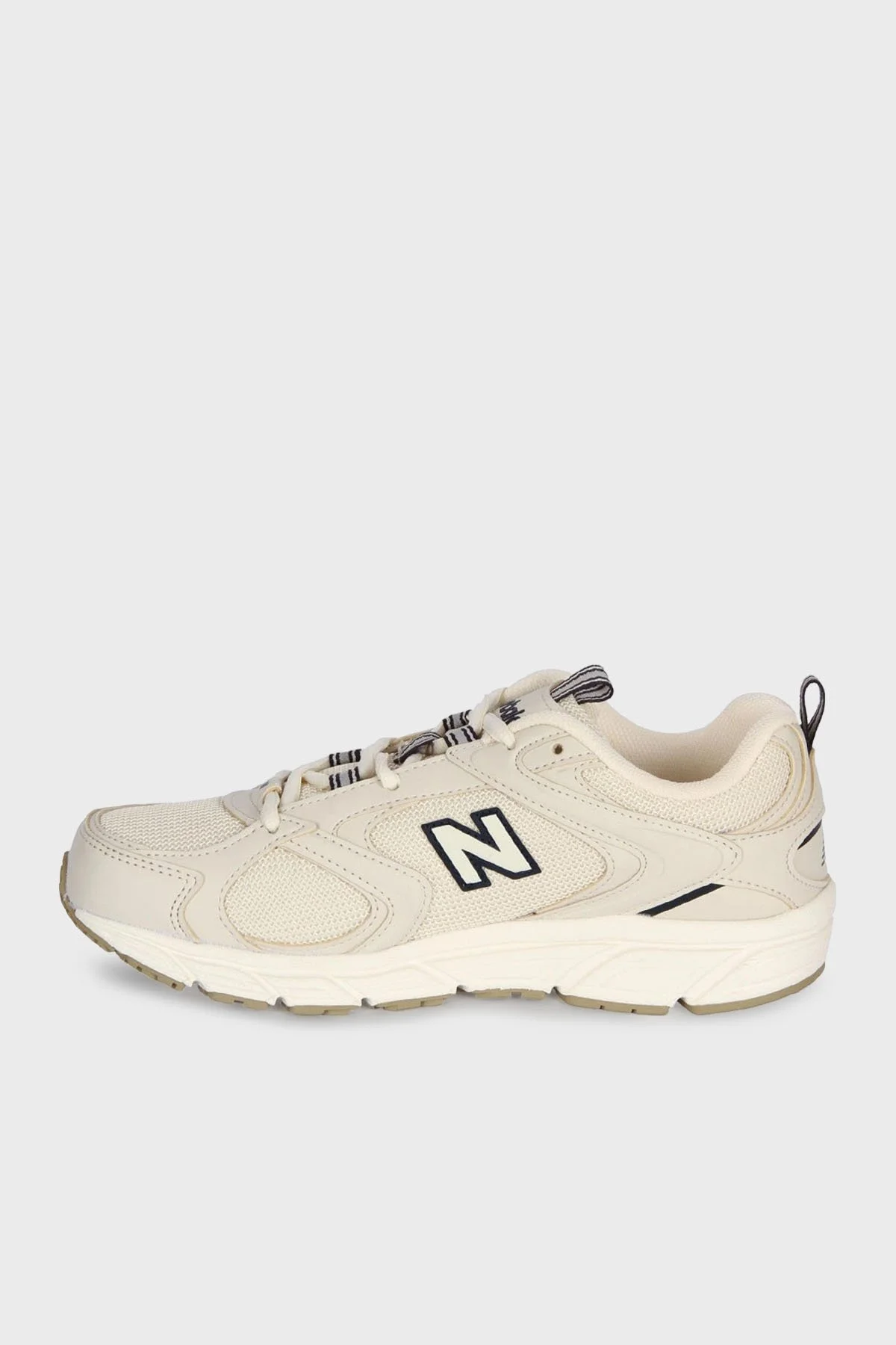 New Balance NB Lifestyle Logolu Bağcıklı Sneaker Unisex Ayakkabı ML408BJ BEJ - 2
