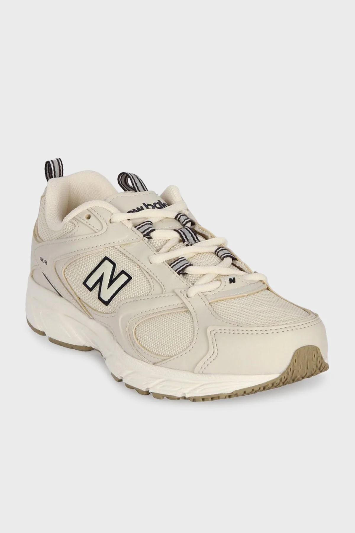 New Balance NB Lifestyle Logolu Bağcıklı Sneaker Unisex Ayakkabı ML408BJ BEJ - 4