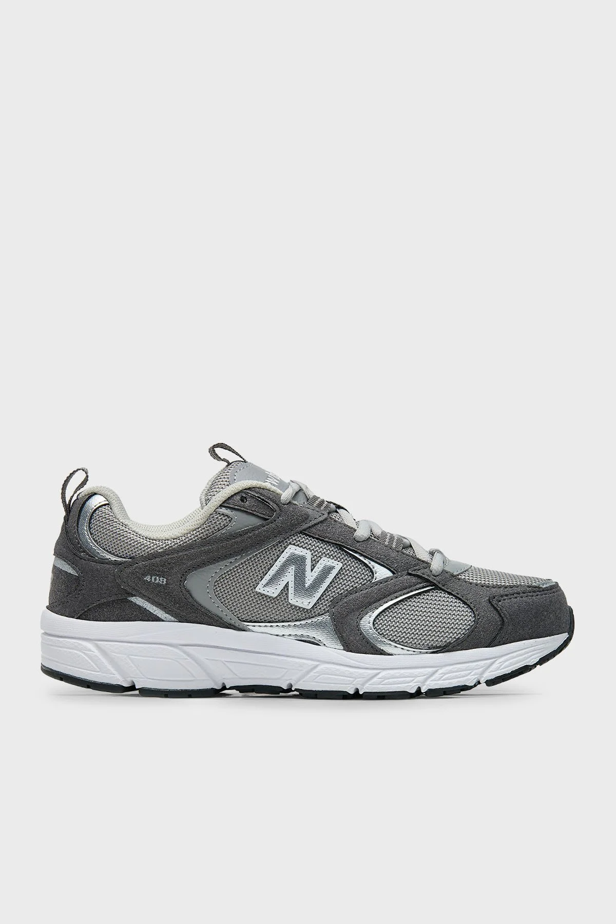 New Balance NB Lifestyle Logolu Bağcıklı Sneaker Unisex Ayakkabı ML408GSU GRİ-GRİ - 1