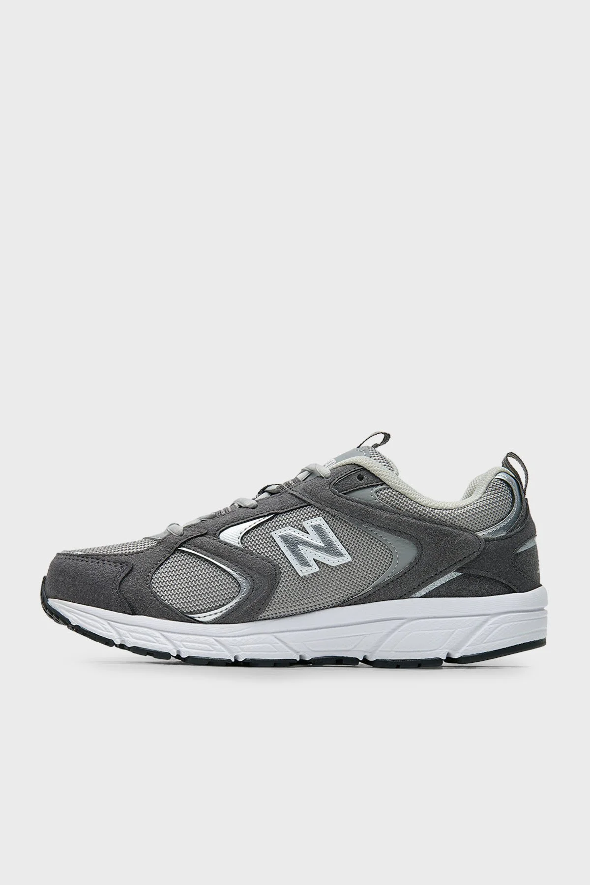 New Balance NB Lifestyle Logolu Bağcıklı Sneaker Unisex Ayakkabı ML408GSU GRİ-GRİ - 2