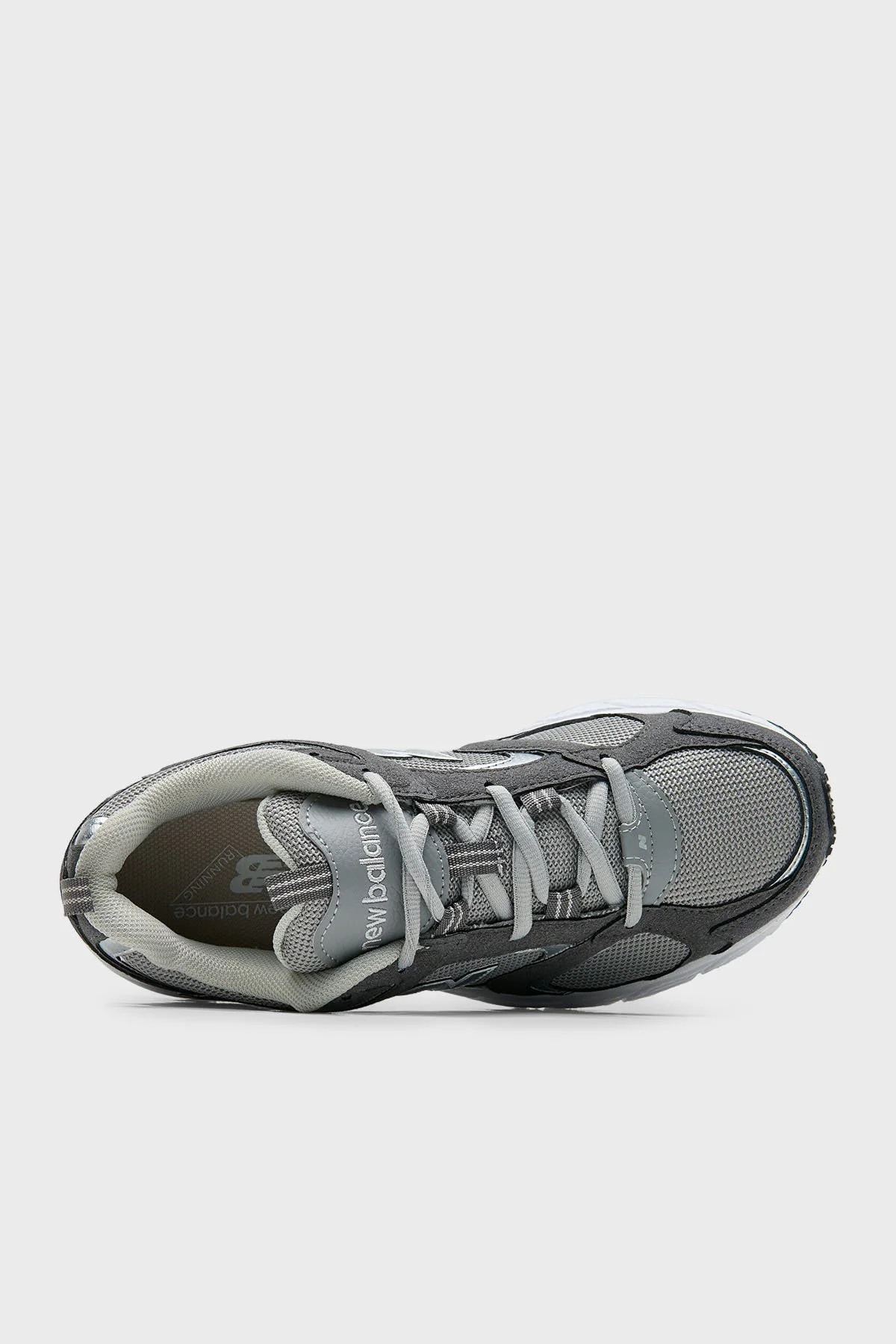 New Balance NB Lifestyle Logolu Bağcıklı Sneaker Unisex Ayakkabı ML408GSU GRİ-GRİ - 3