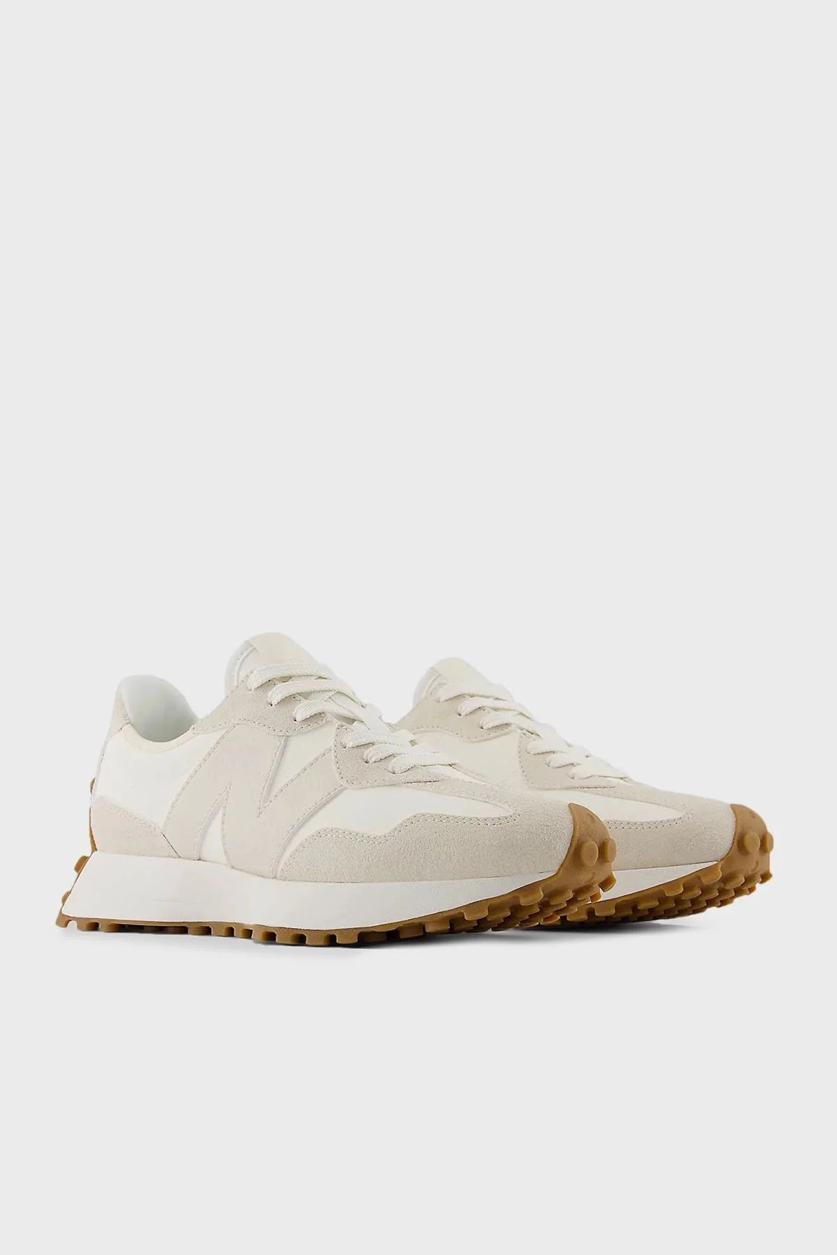 New Balance NB Lifestyle Logolu Sneaker Bayan Ayakkabı WS327NKD BEJ - 3