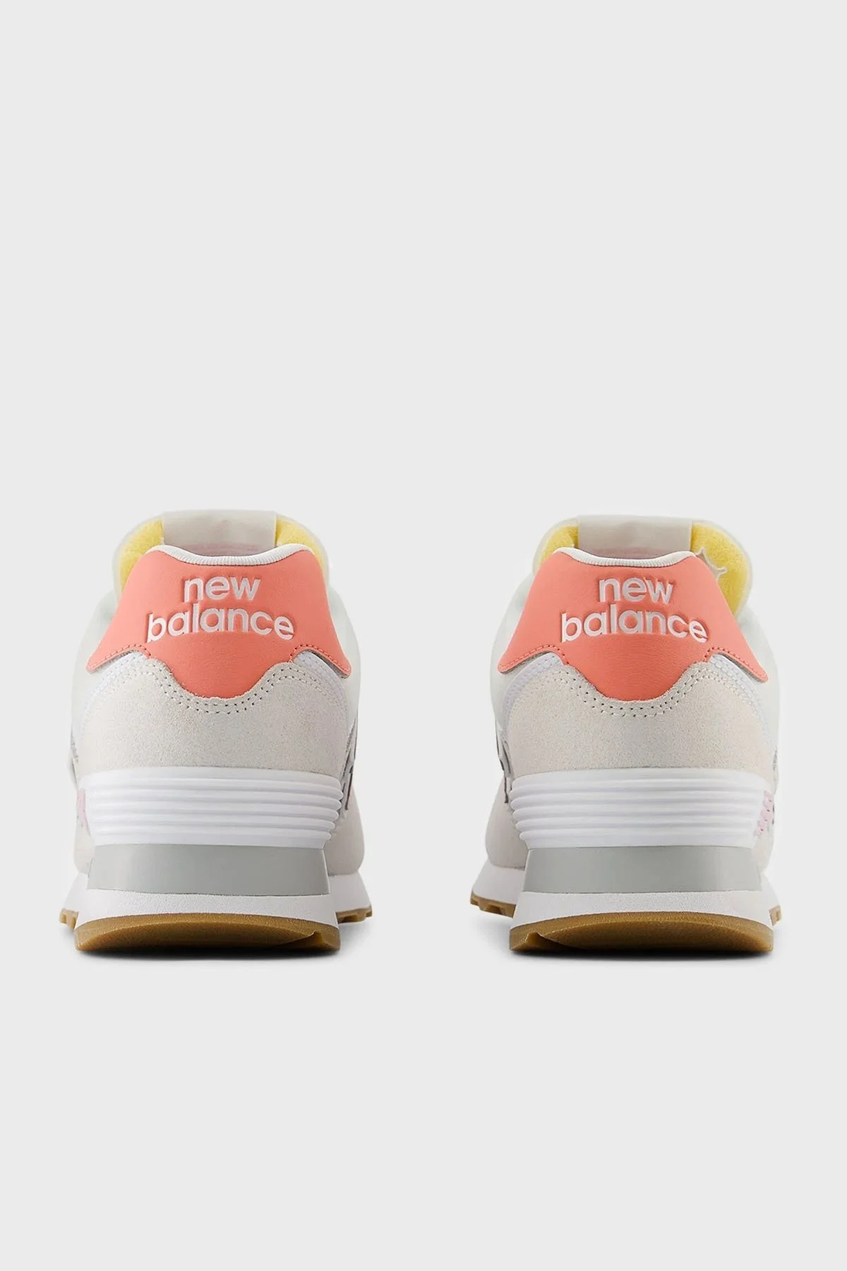 New Balance NB Lifestyle Logolu Süet Detaylı Sneaker Bayan Ayakkabı WL574IPK BEYAZ - 9