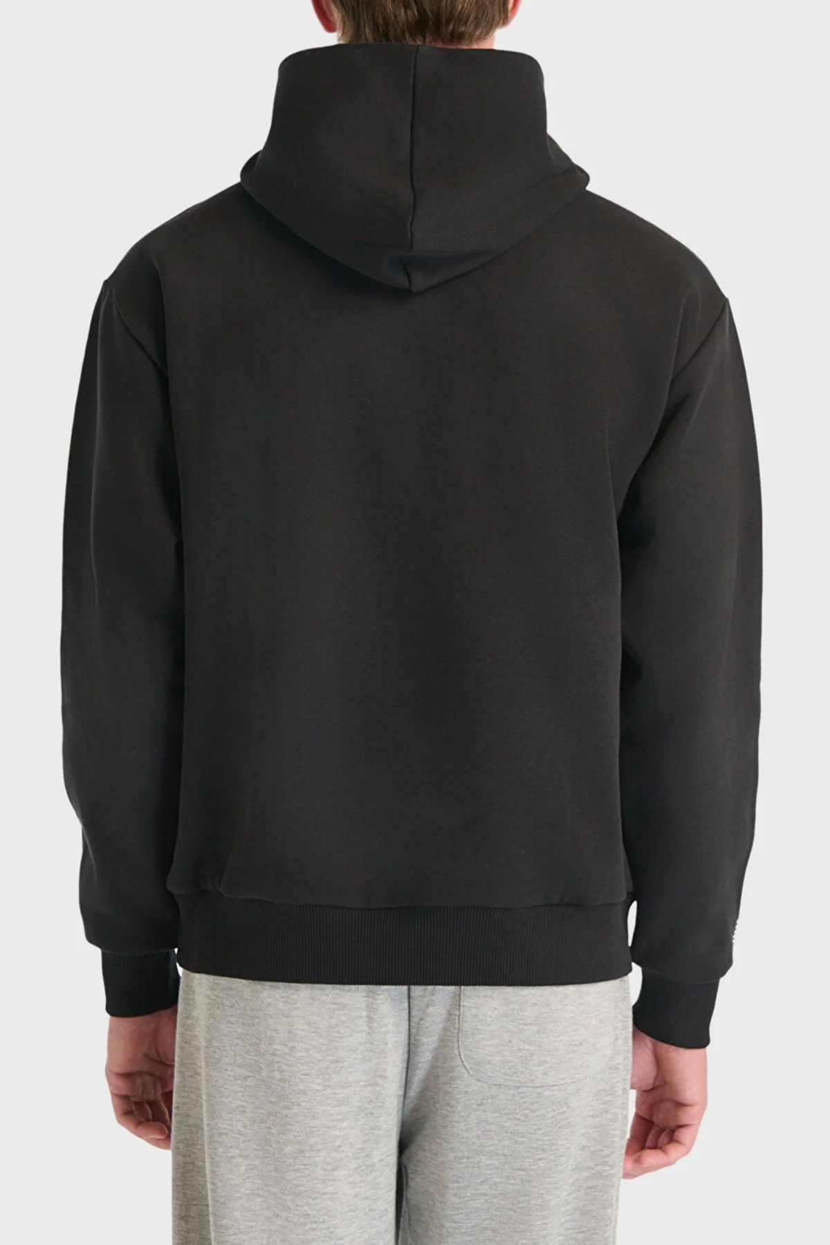 New Balance NB Lifestyle Pamuklu Oversize Fit Logolu Kapüşonlu Unisex Sweat 0UNH3534BK SİYAH - 4