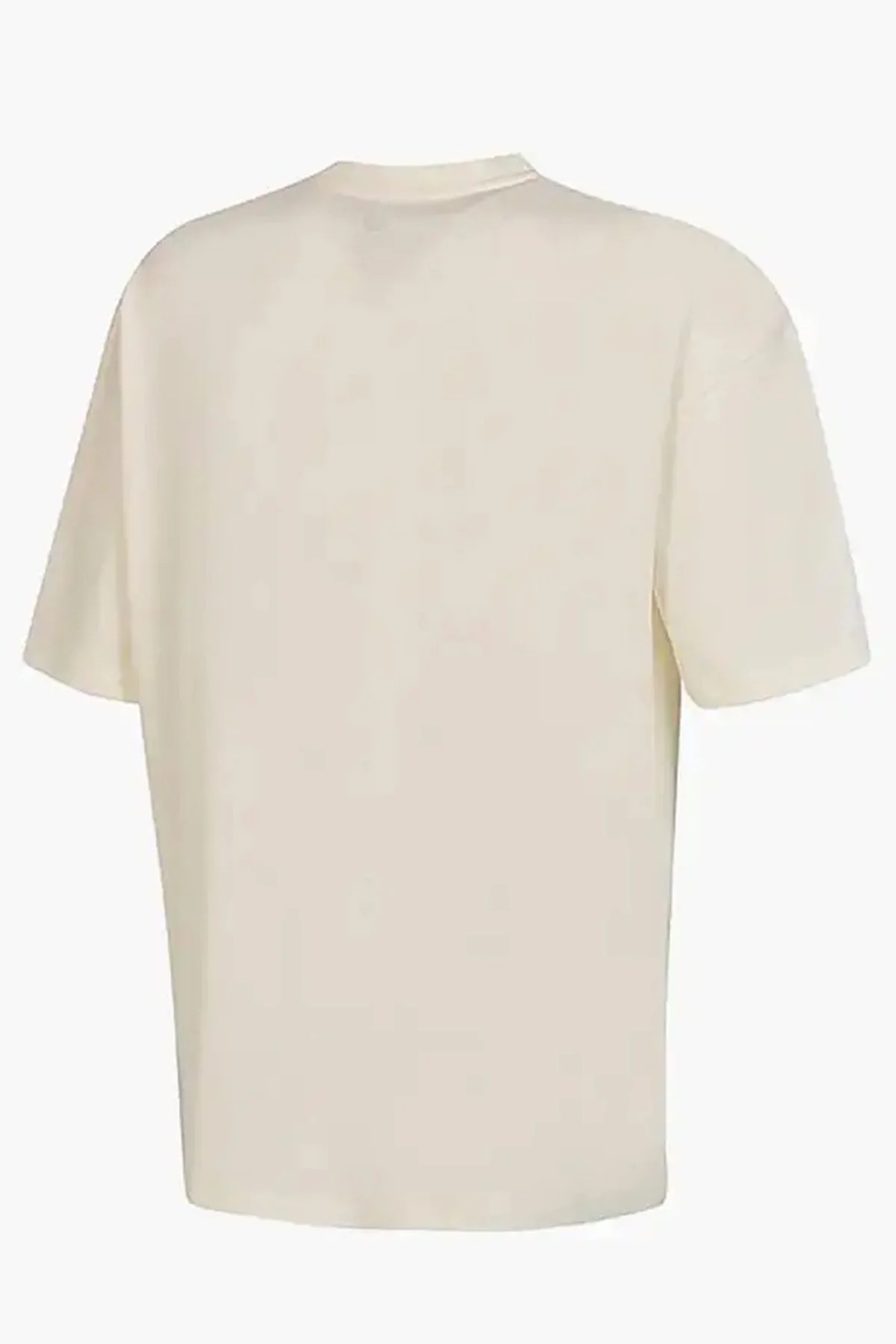 New Balance NB Lifestyle Regular Fit Bisiklet Yaka Logolu Unisex T Shirt UNT3535-SST BEJ - 2