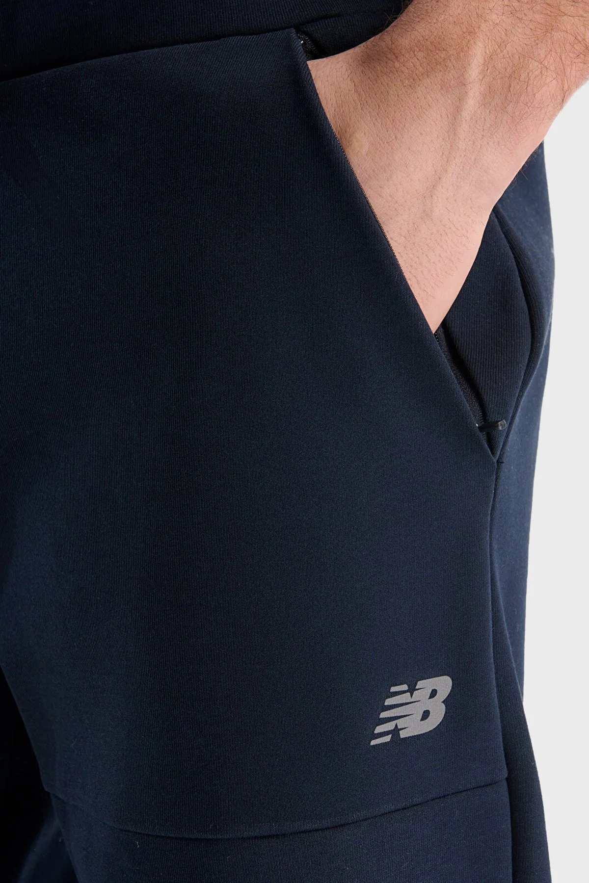 New Balance NB Lifestyle Regular Fit Normal Bel Ribanalı Paça Erkek Eşofman Altı MNP1517 AVI LACİVERT - 5